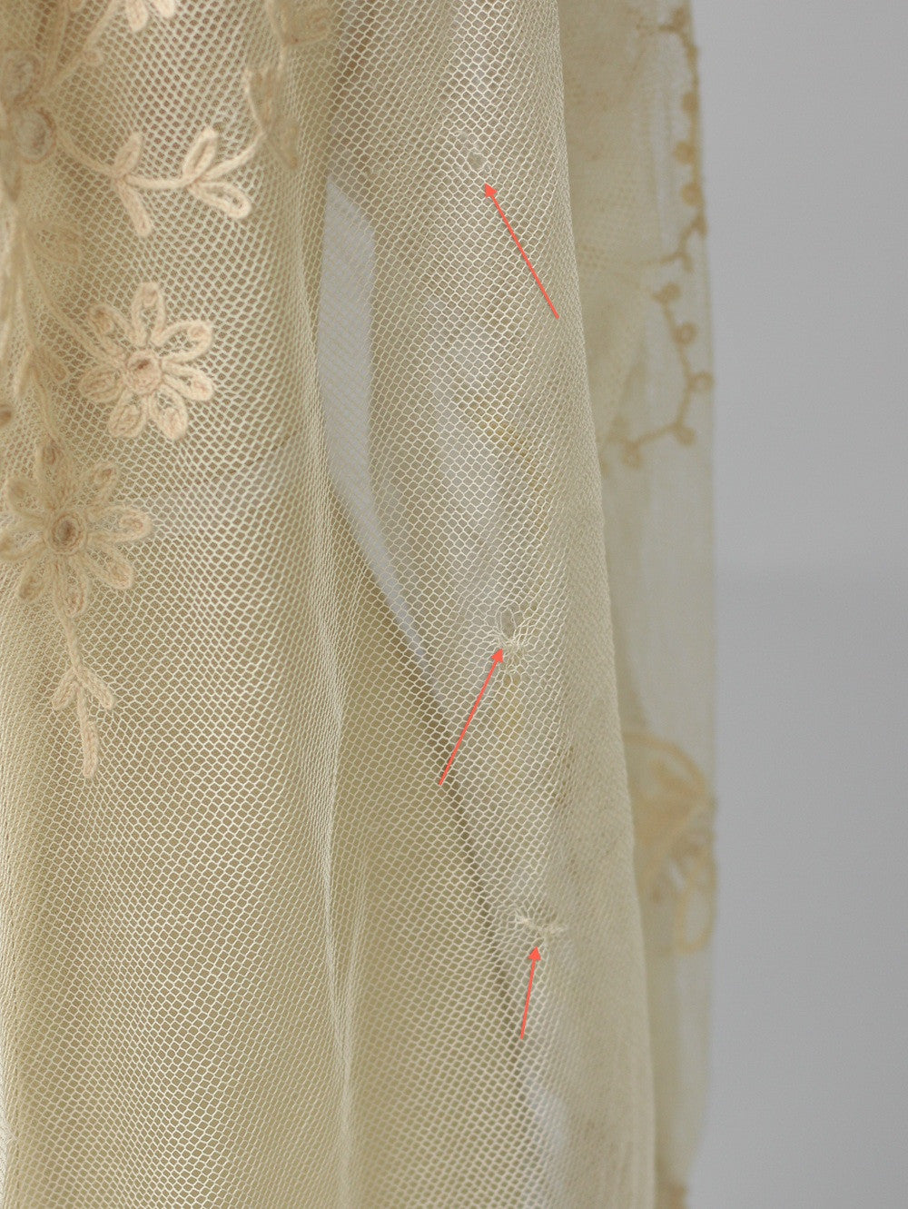 Antique Edwardian French Tambour Ecru Lace Peasant Blouse