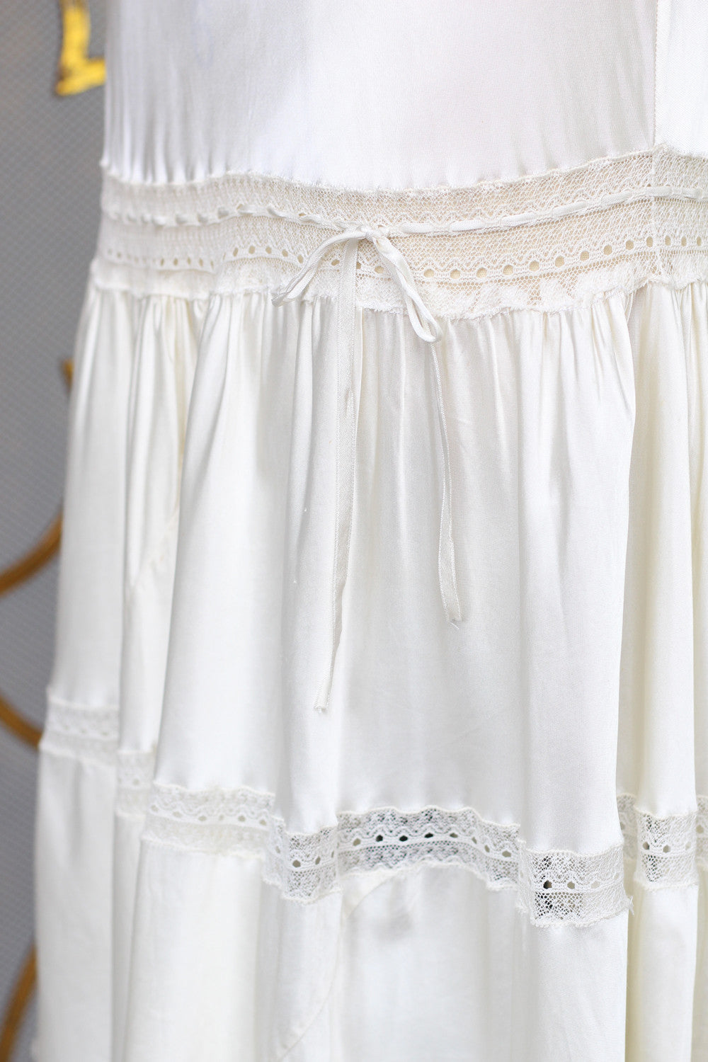 Rare 1930s Liquid Silk Lingerie Slip Dress