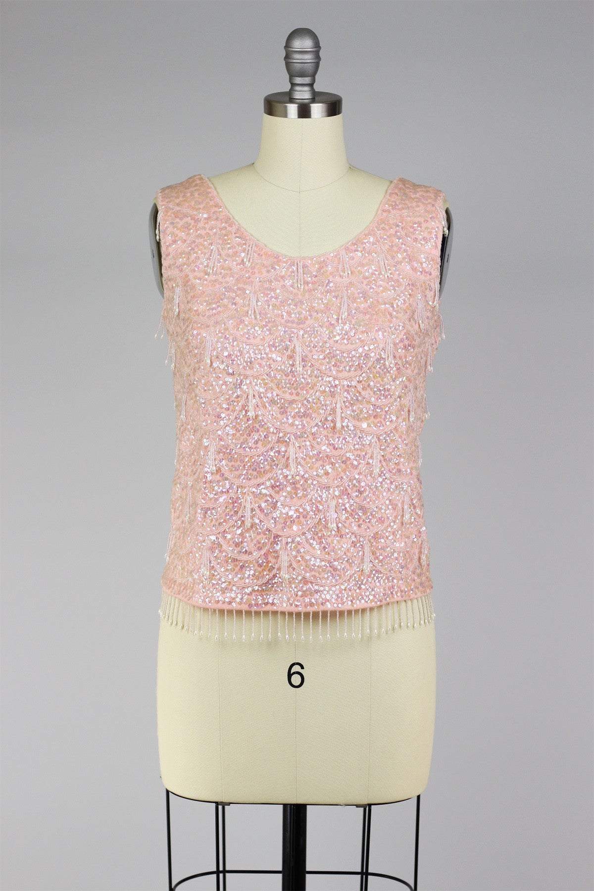 Blush pink sequin top 2025