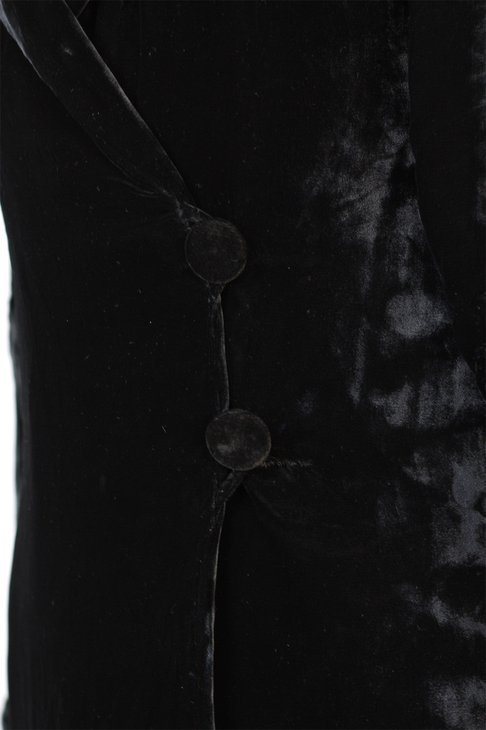 Dazzling 1920s Silk Velvet Opera Coat with Gold Sequin Collar