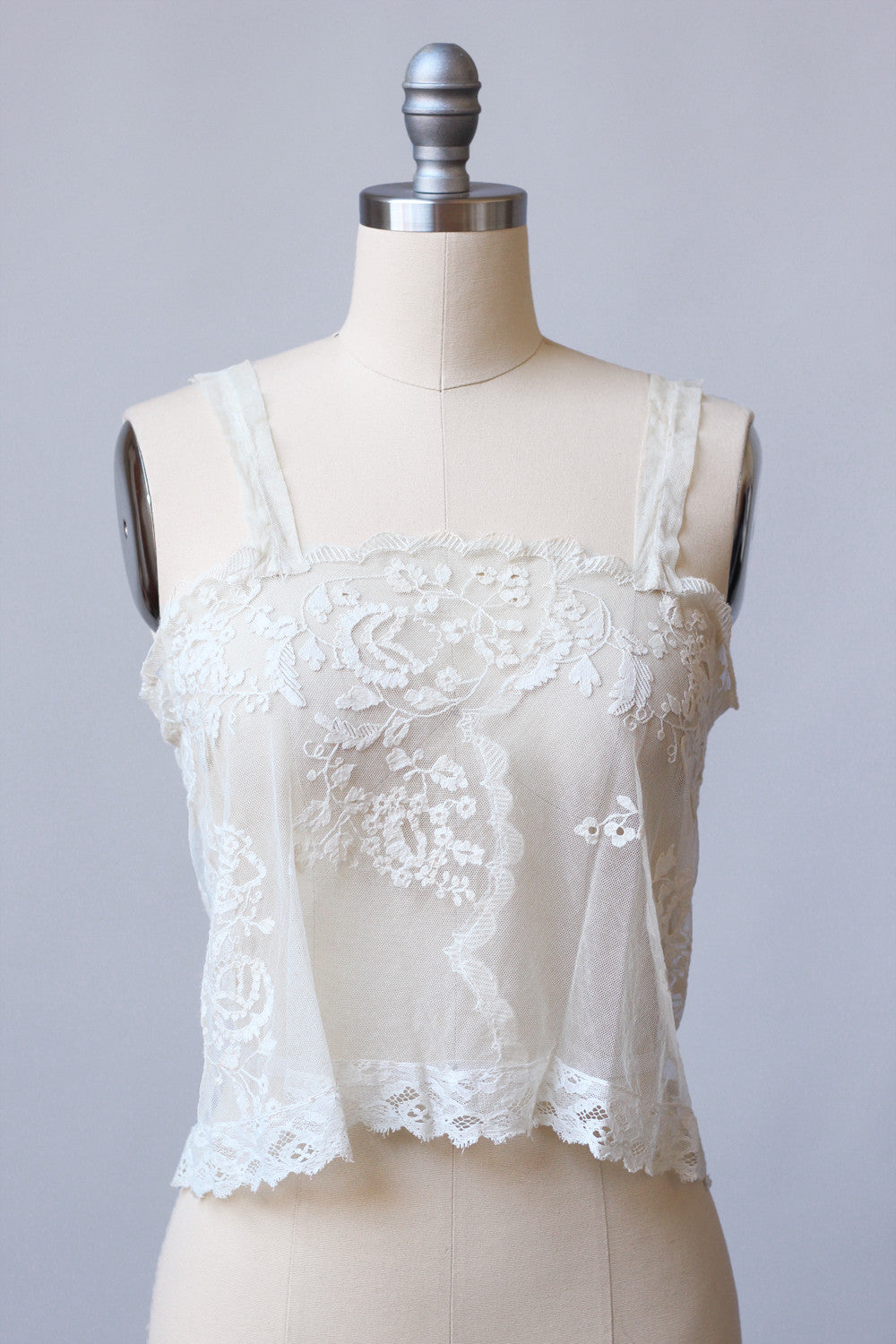 Antique 1890s-1910s Edwardian Princess Lace Top by Bonnie Strauss