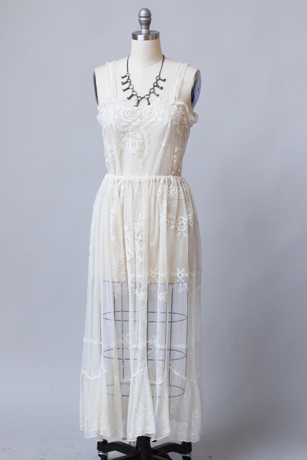 Antique 1890s-1910s Edwardian Princess Lace Top by Bonnie Strauss