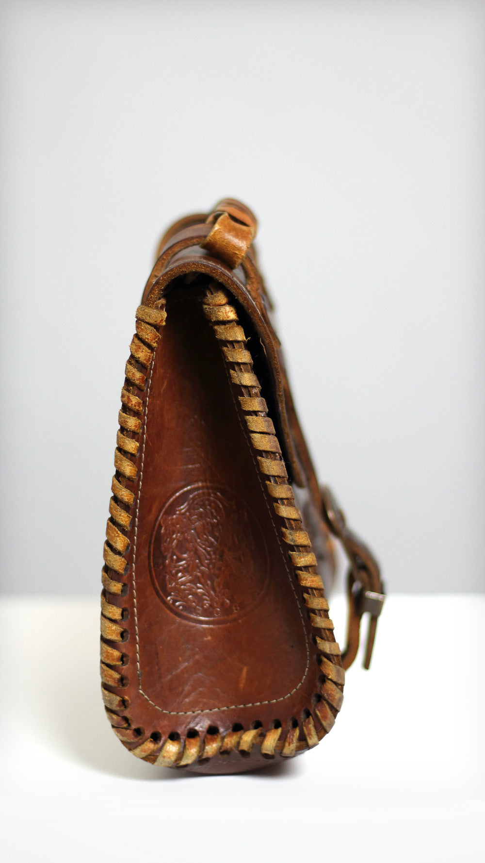The Third Eye Antique Stamped Leather Bag