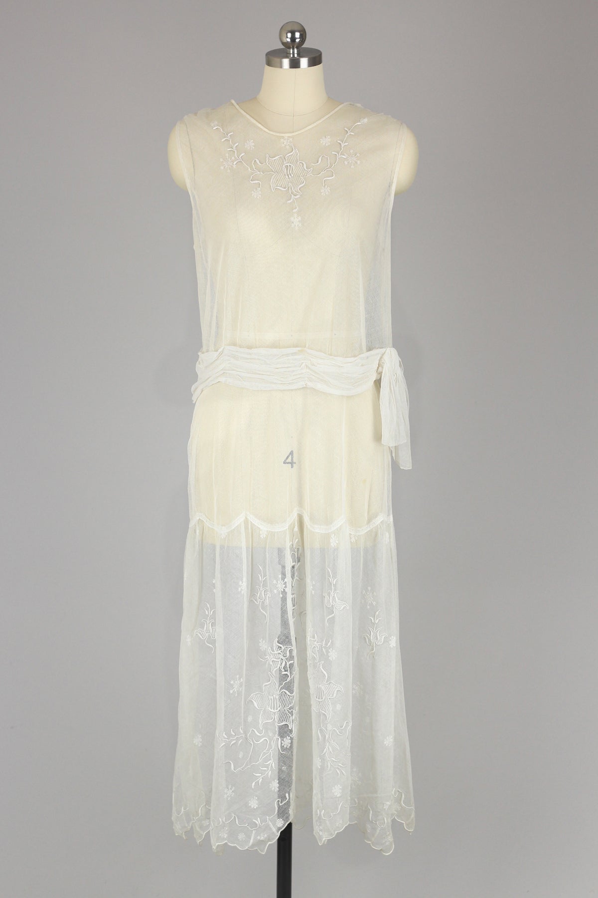 Edwardian 1920s Lace Tea Dress
