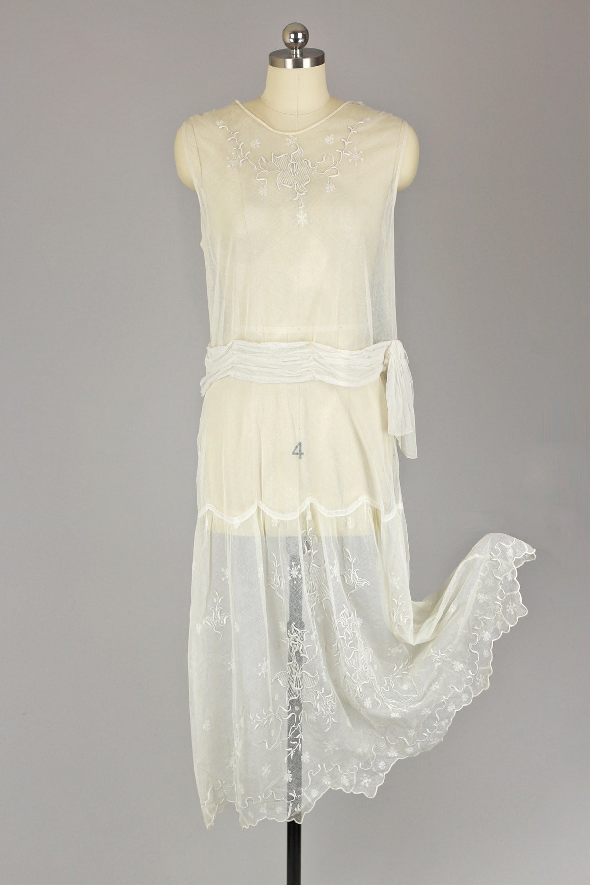 Edwardian 1920s Lace Tea Dress
