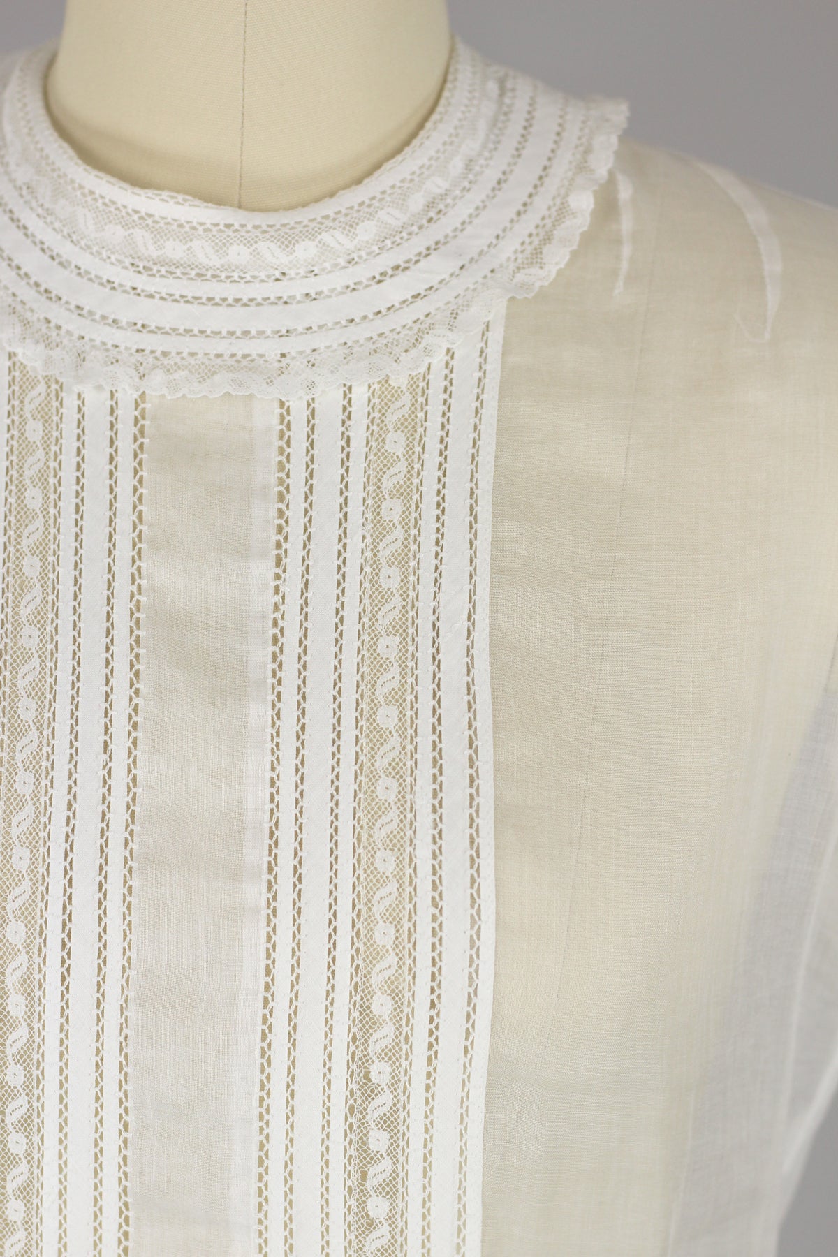 1950s Hand Stitched Cotton Blouse