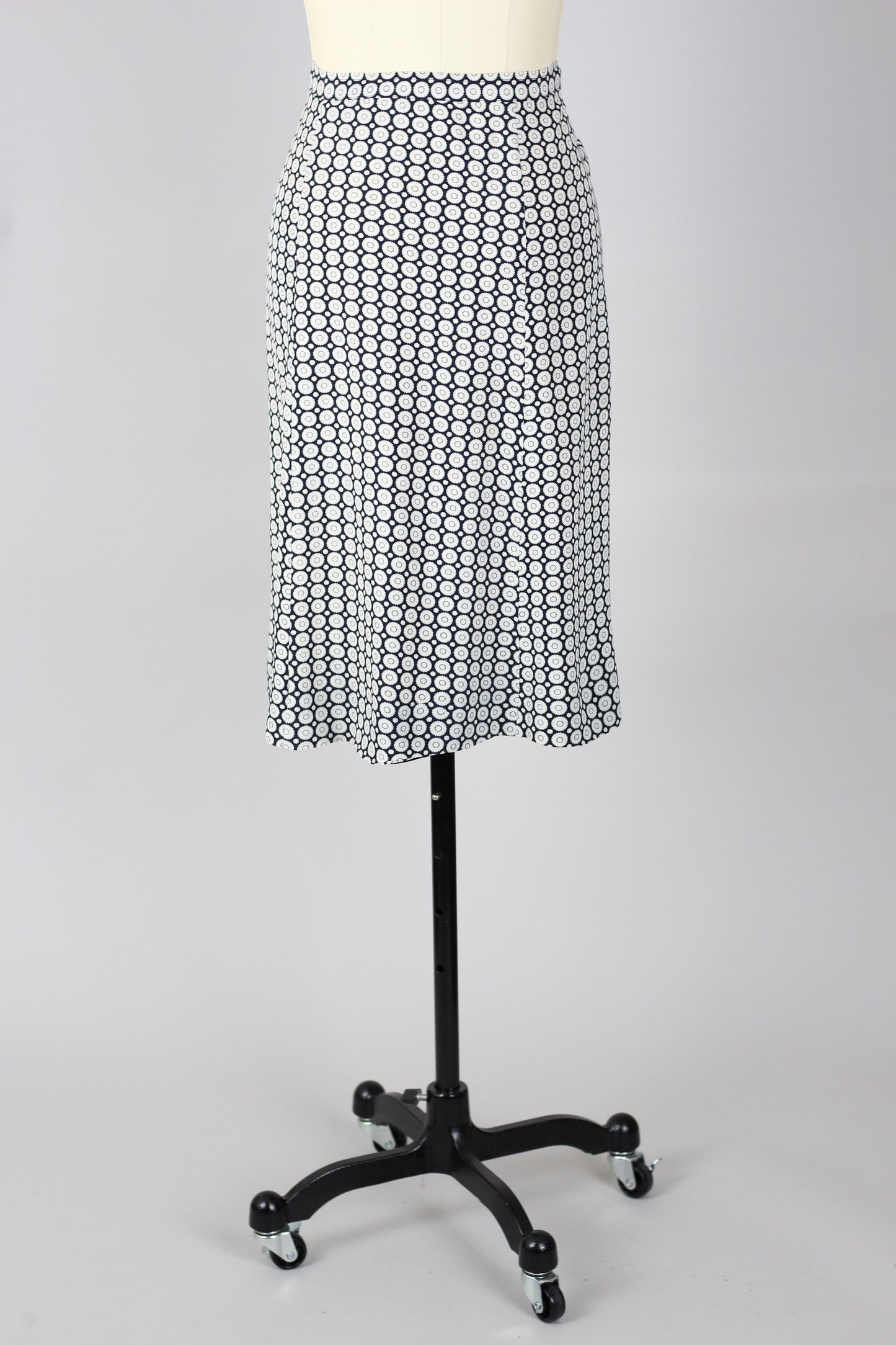 Rare 1940s Novelty Rayon Print Skirt