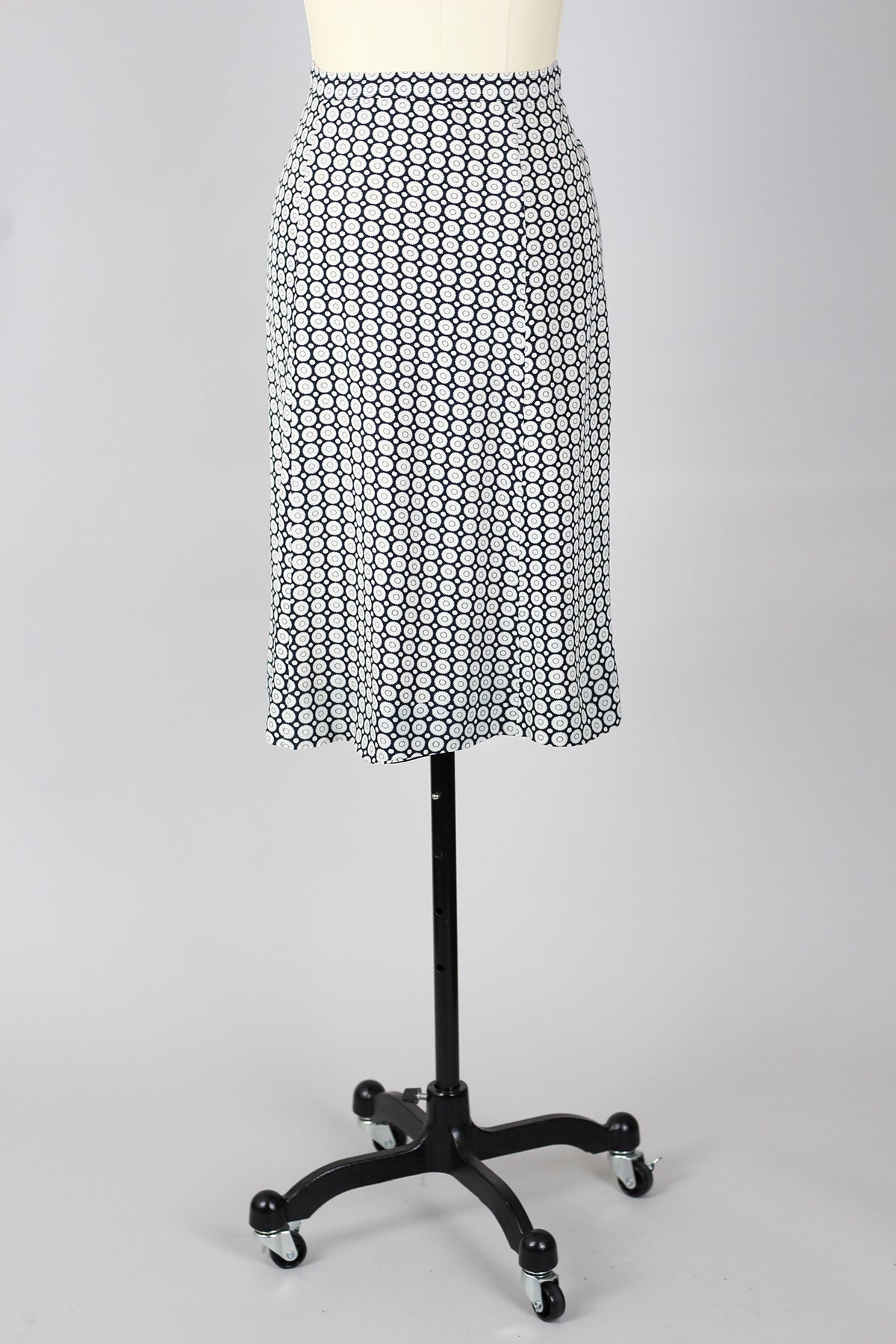 Rare 1940s Novelty Rayon Print Skirt