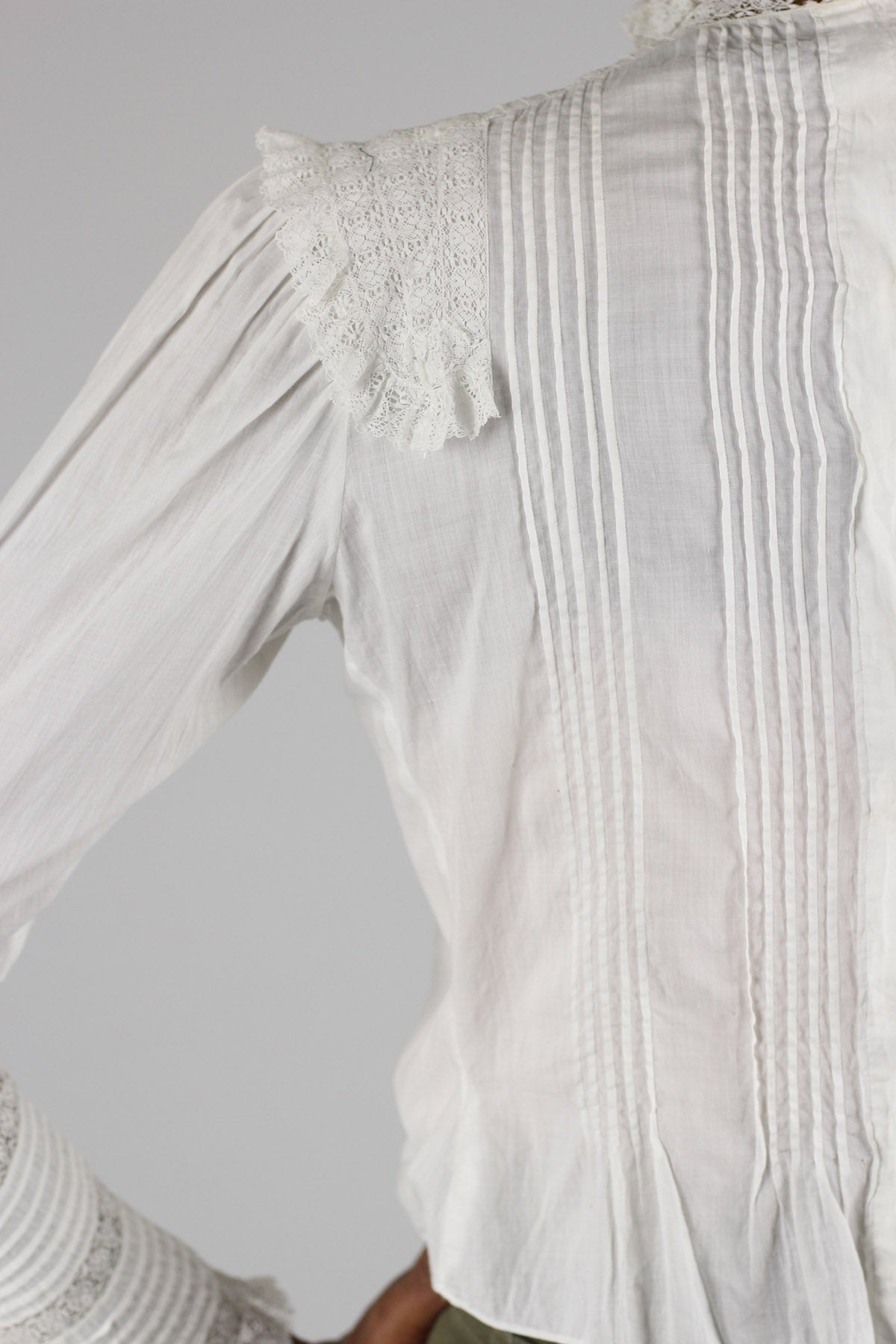 Antique Cotton Victorian Lace Blouse