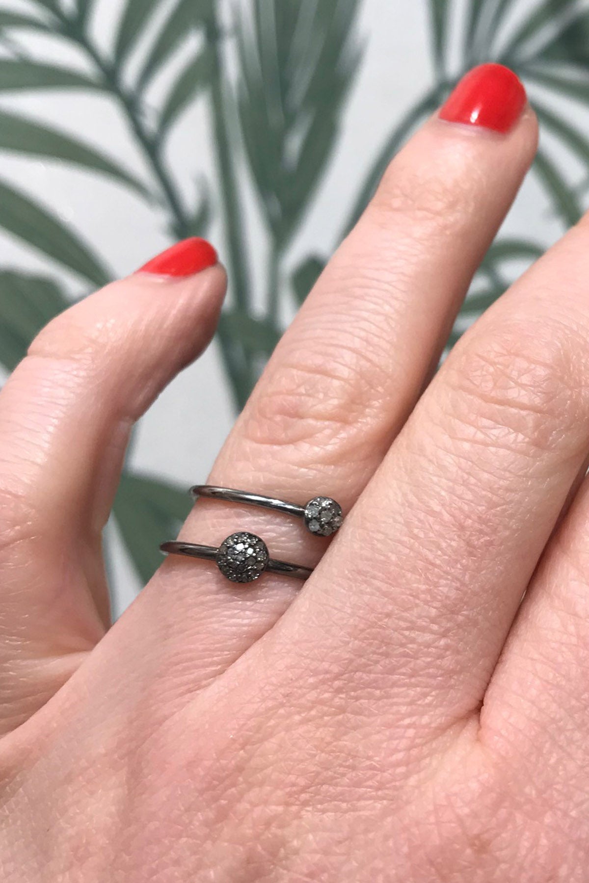Delicate Diamond Ring Stack