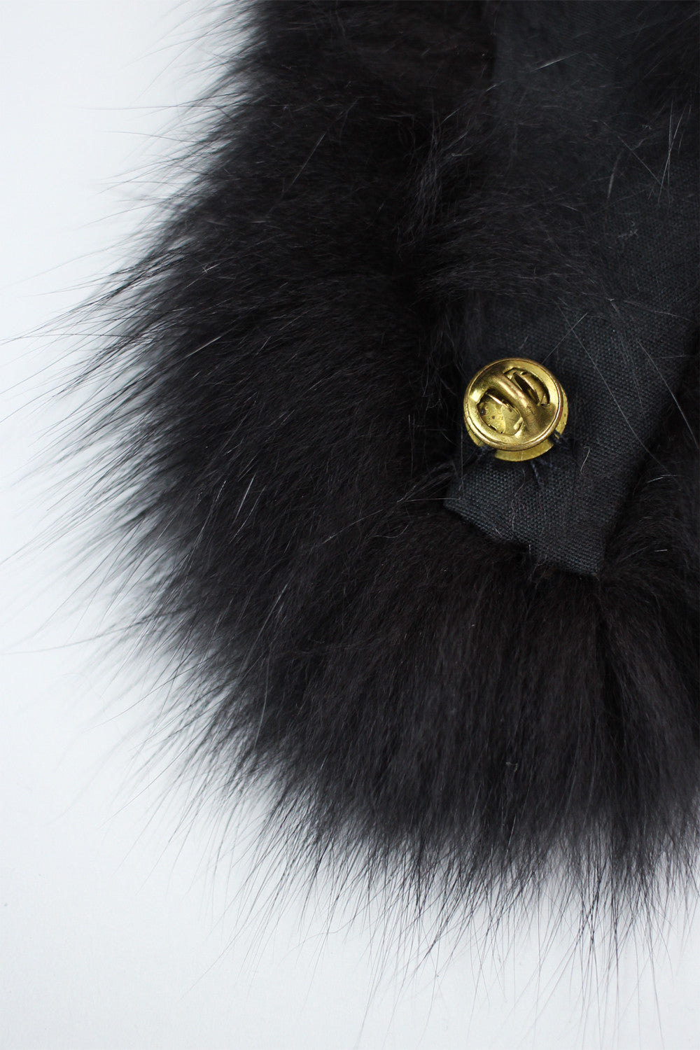 Perfect Vintage Black Fox Fur Collar Wrap