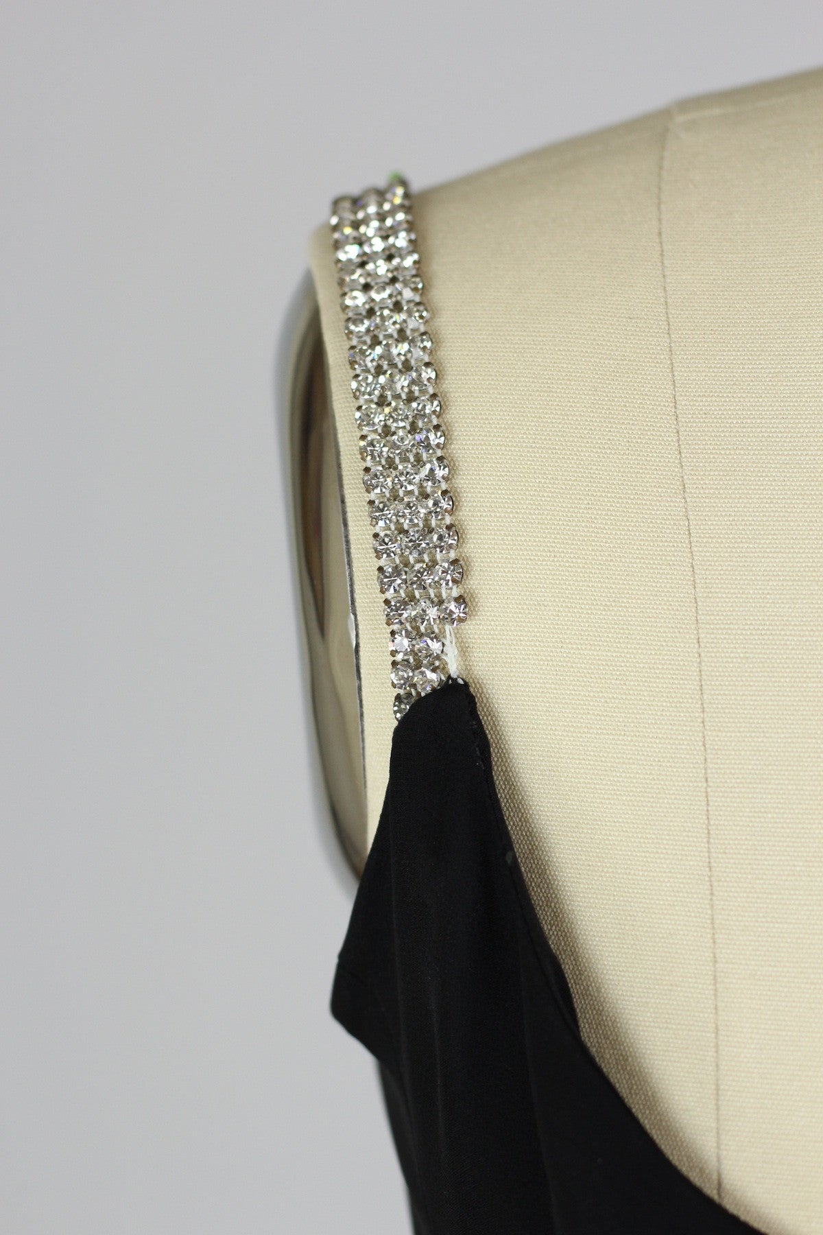 Important 1950s Early 60s Adele Simpson Silk Chiffon and Rhinestone Gown