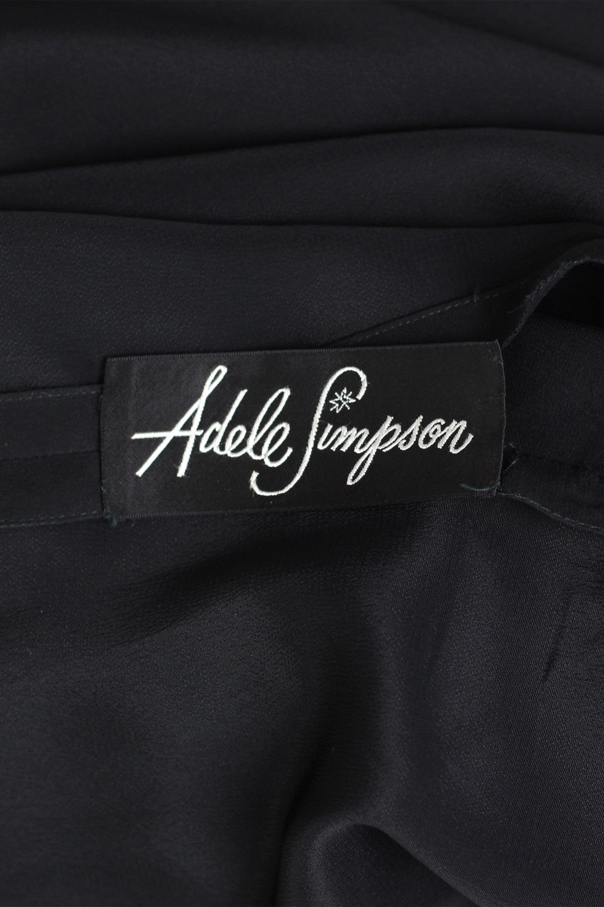 Important 1950s Early 60s Adele Simpson Silk Chiffon and Rhinestone Gown