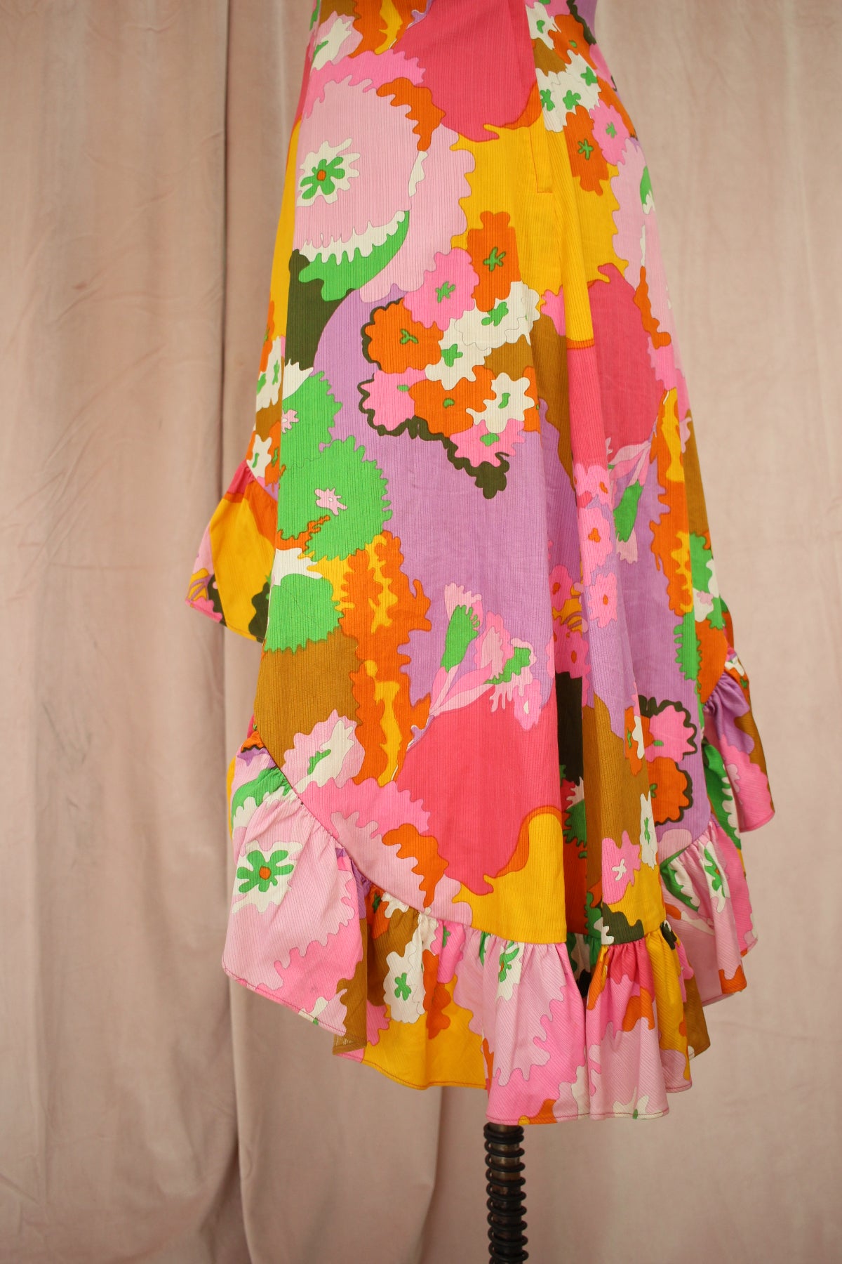 Candy Color | 60s Vintage High Low Dress