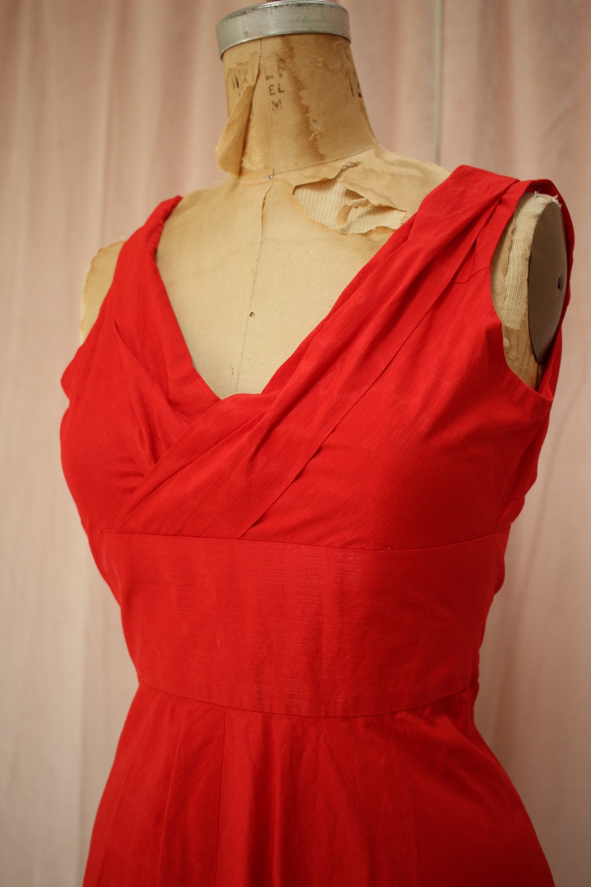 Lipstick Red 50s Swing Dress
