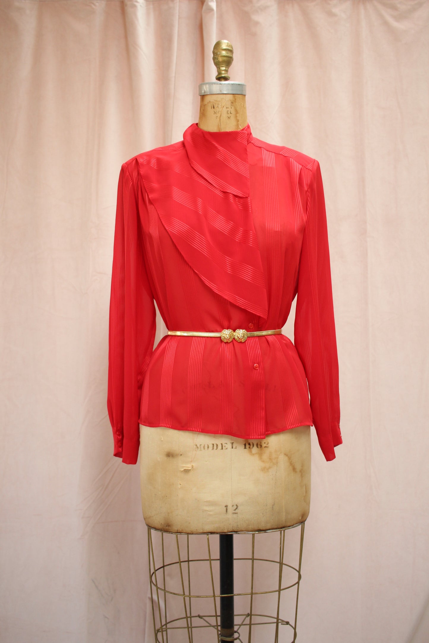 Pierre Cardin Red Blouse