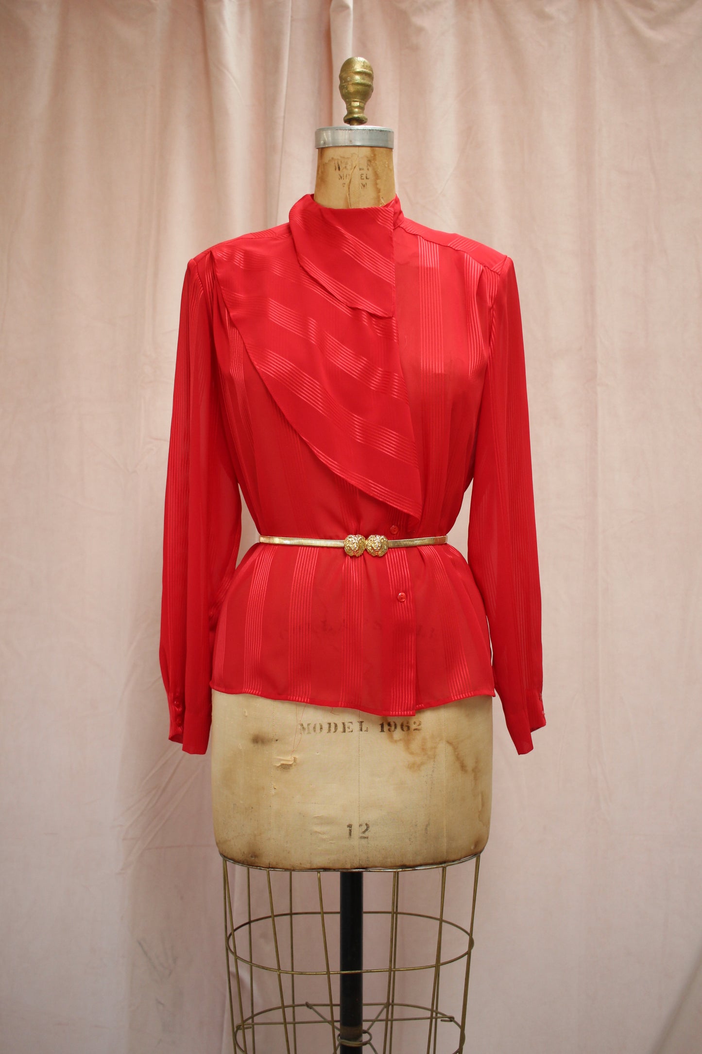 Pierre Cardin Red Blouse