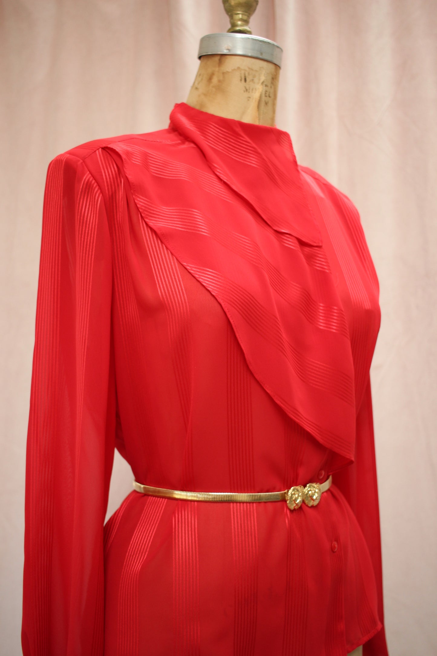 Pierre Cardin Red Blouse
