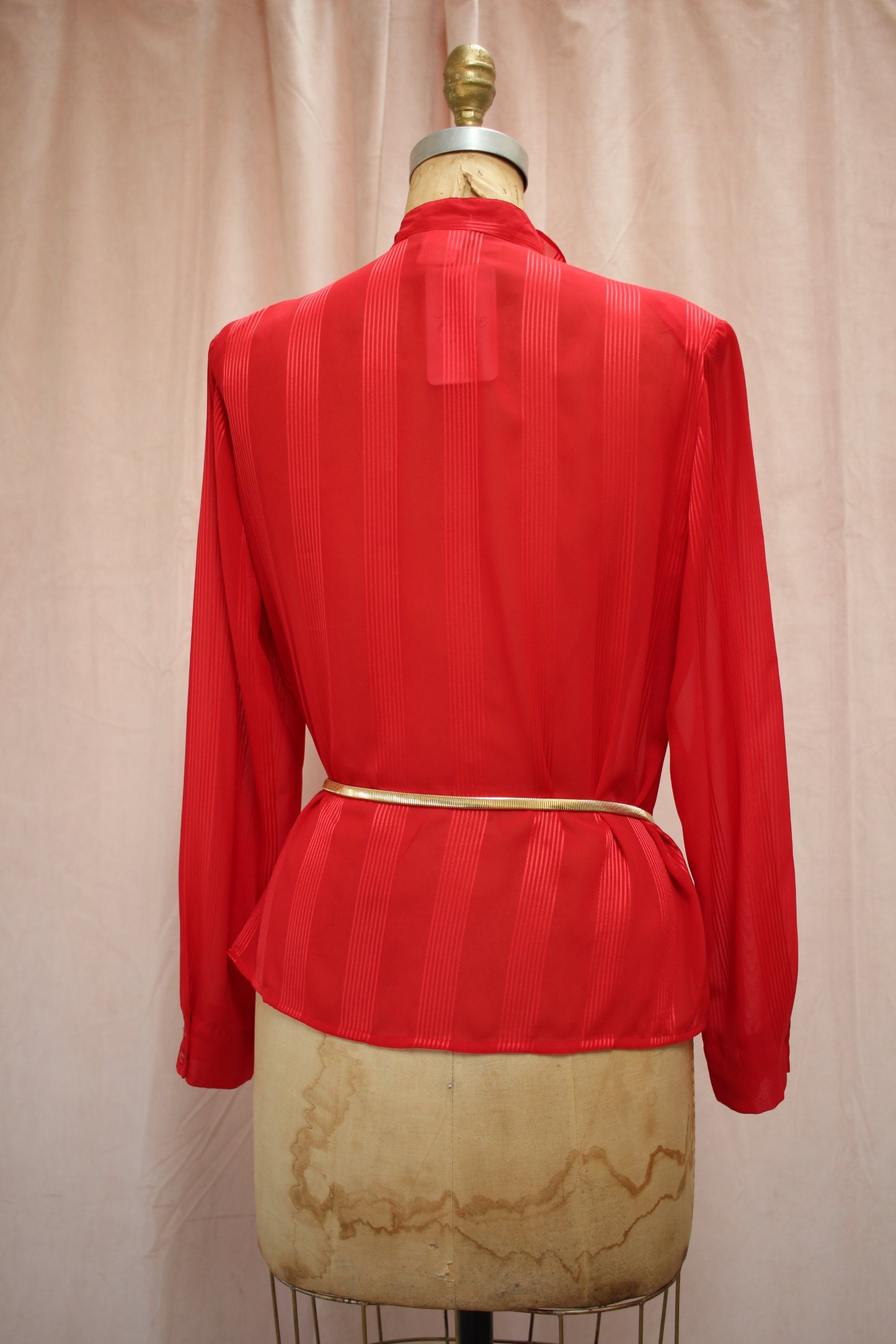Pierre Cardin Red Blouse