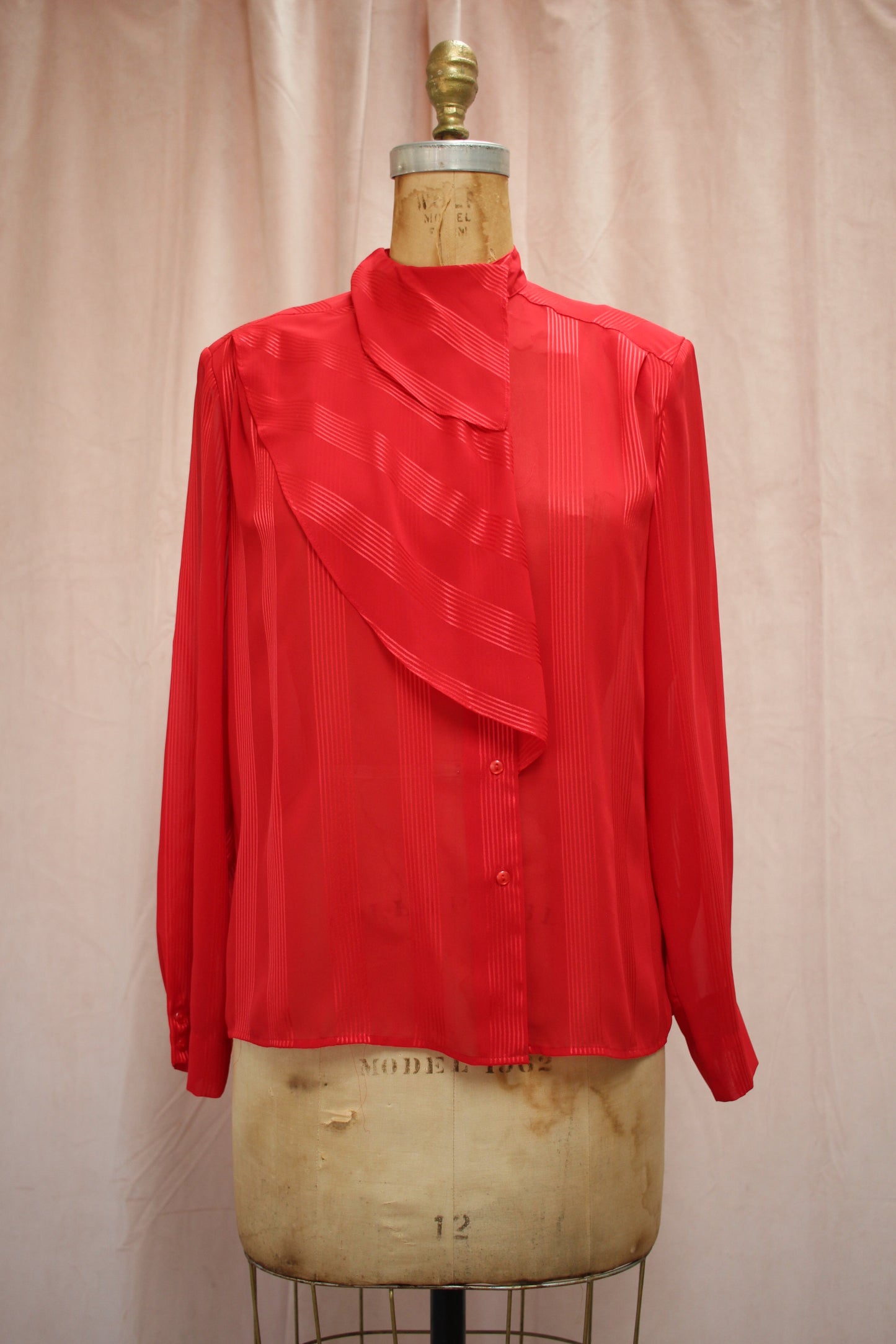 Pierre Cardin Red Blouse