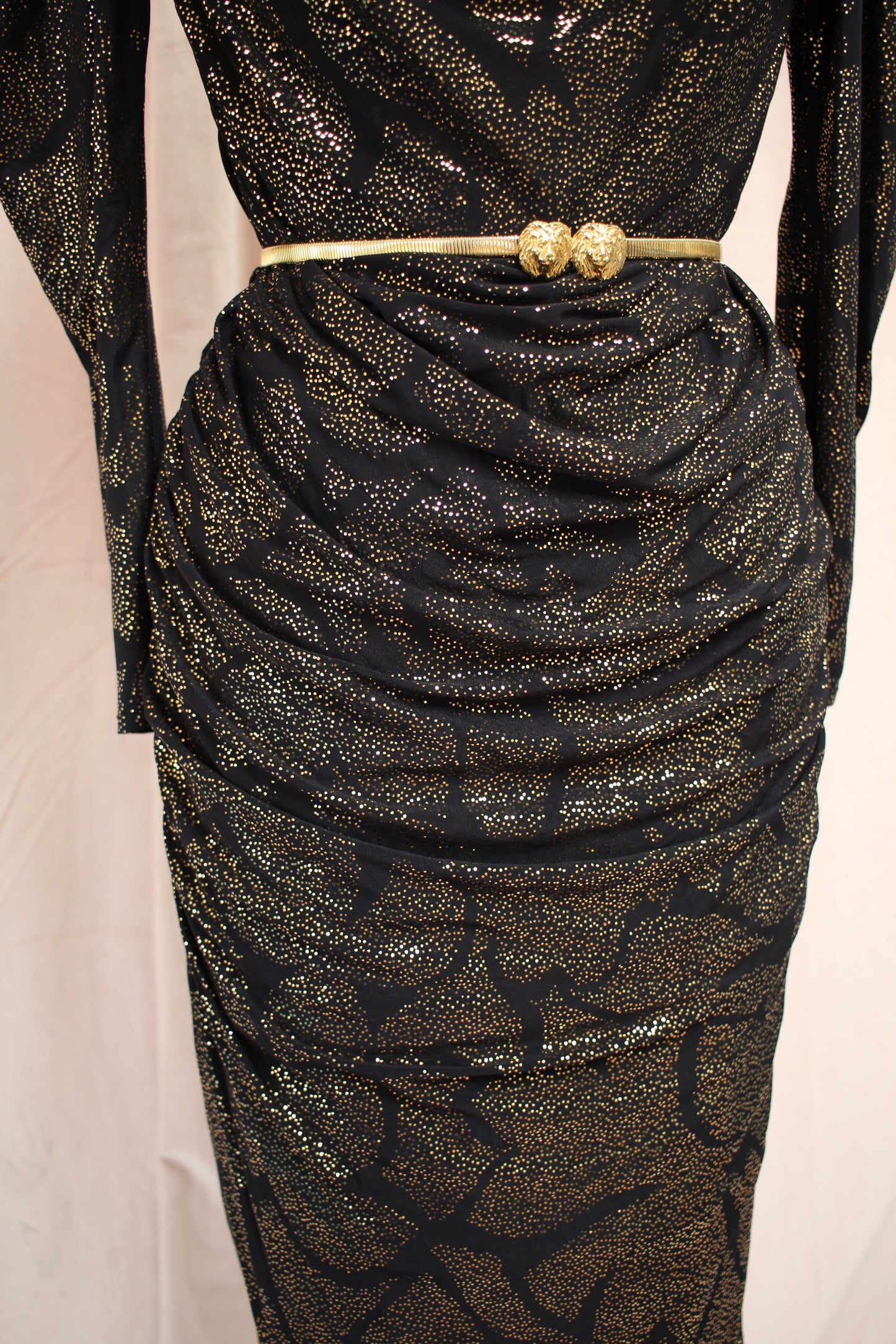 Lady Luck Dress | Art Deco Gold Lamé Dress