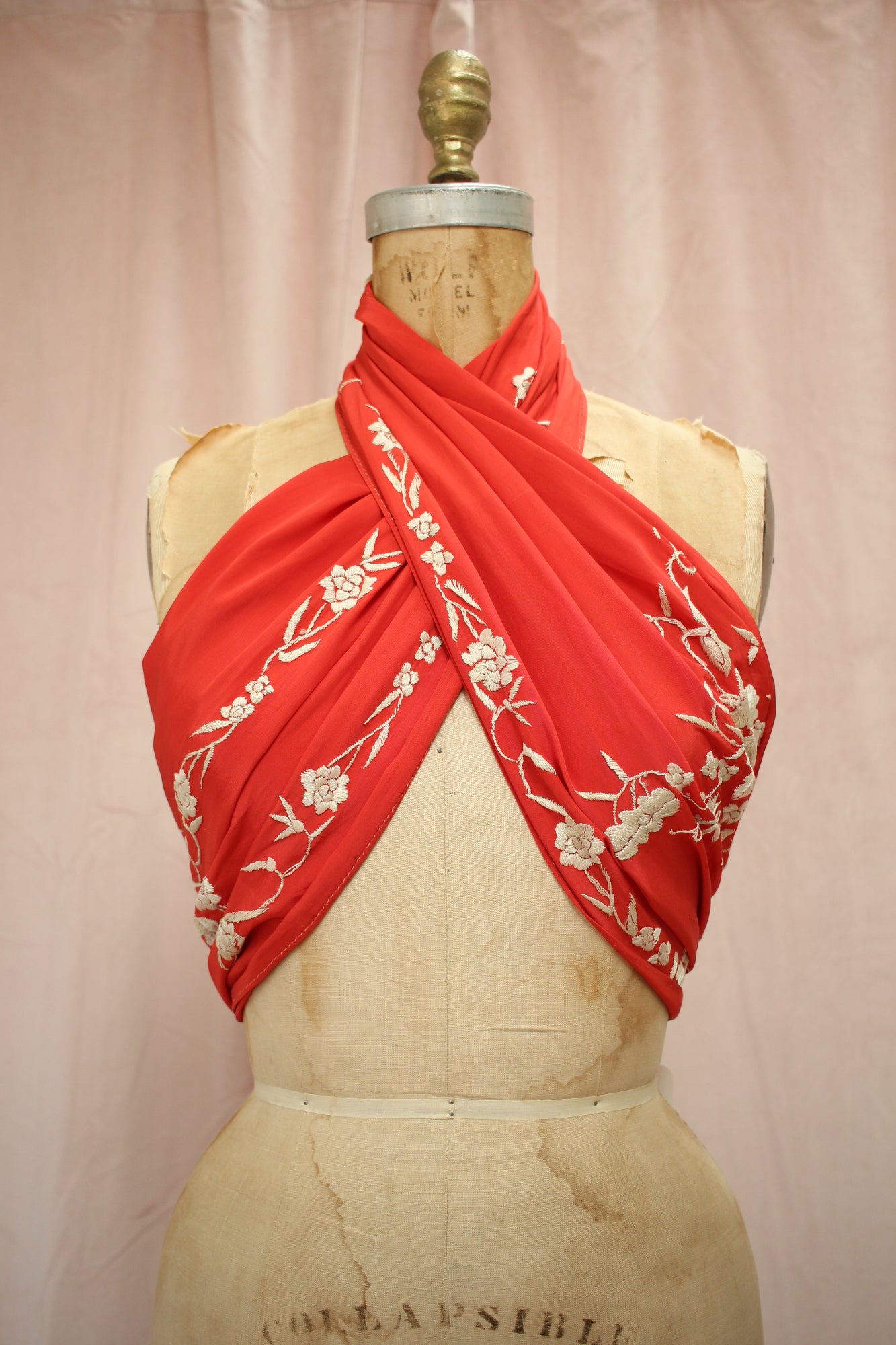 1920s Embroidered Shawl