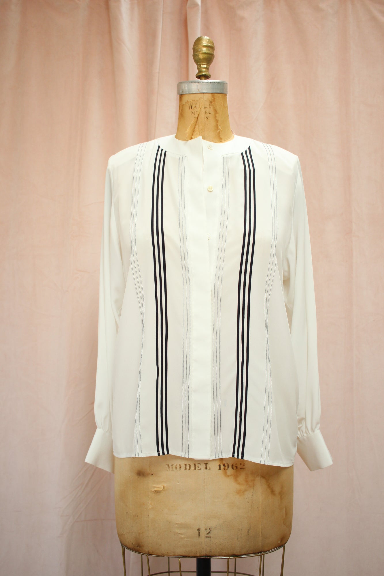 French Tuxedo Blouse