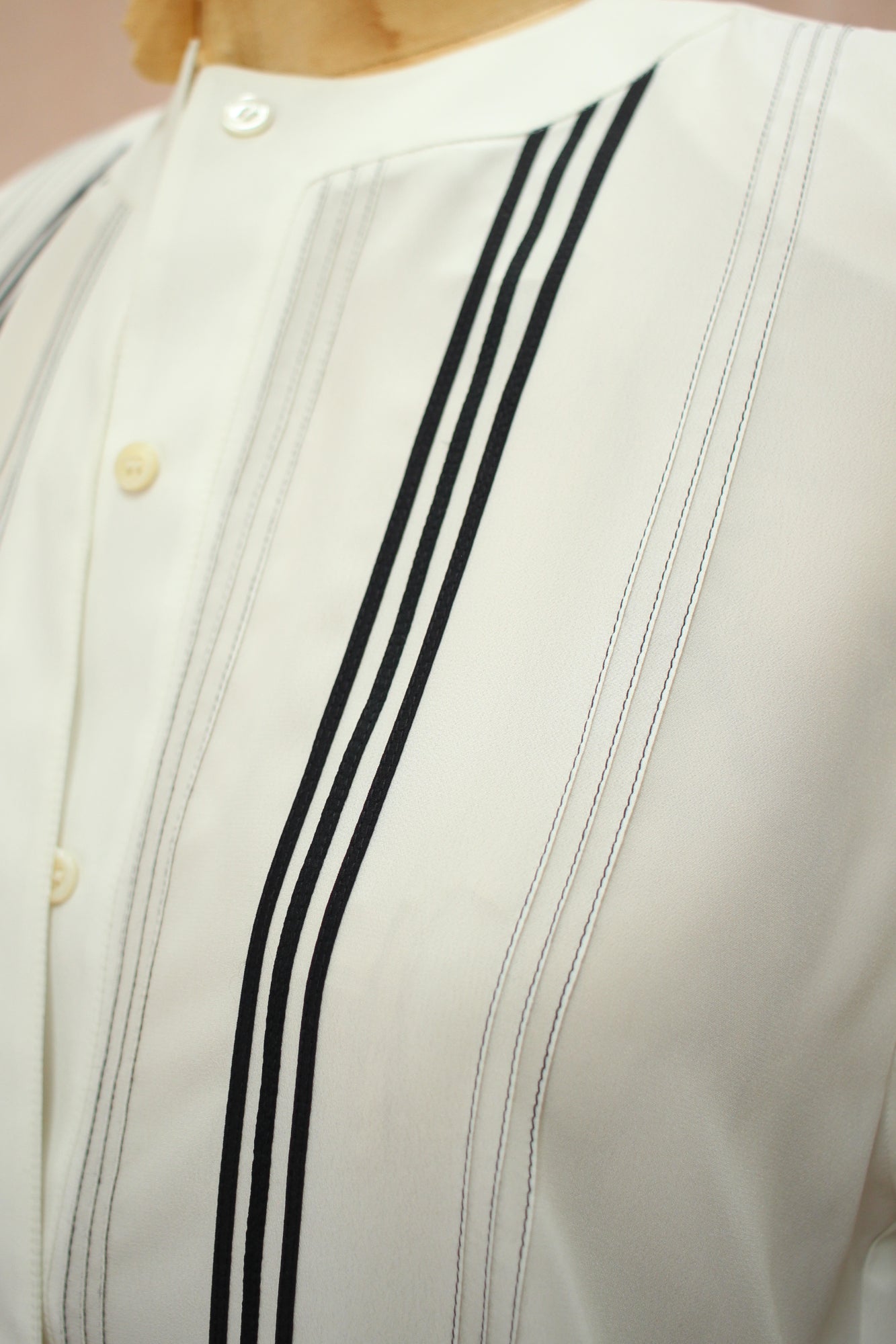 French Tuxedo Blouse