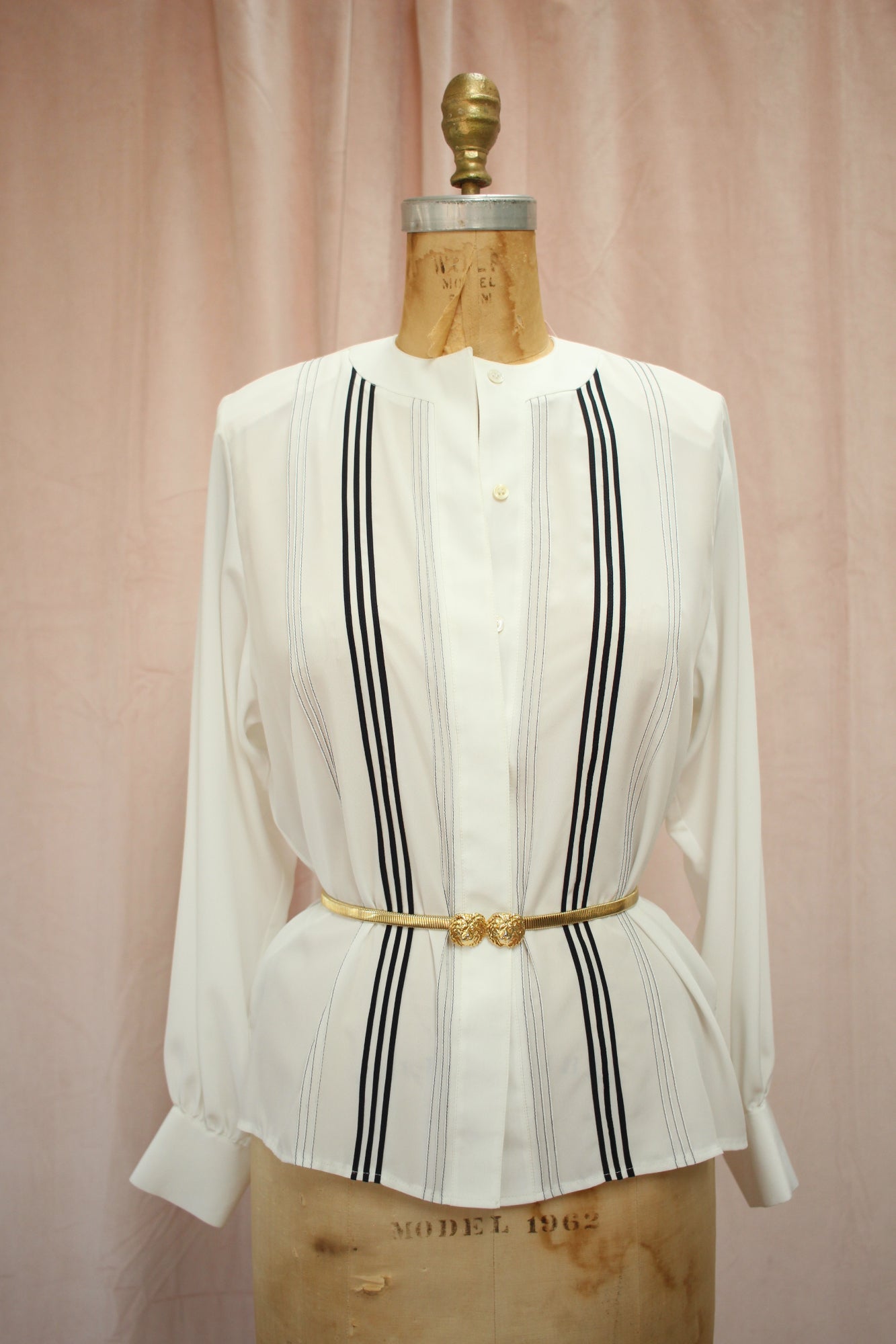 French Tuxedo Blouse