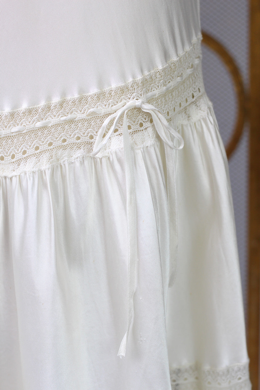 Rare 1930s Liquid Silk Lingerie Slip Dress