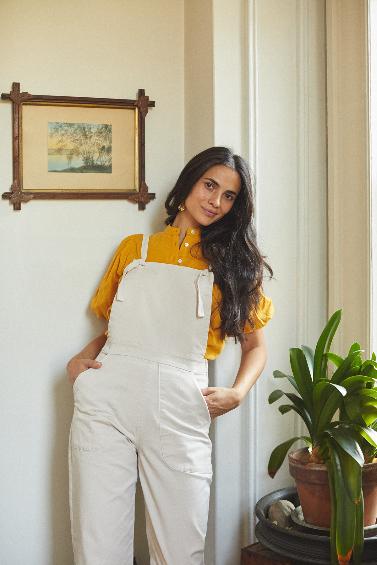 LOUP Ivory Knot Overalls