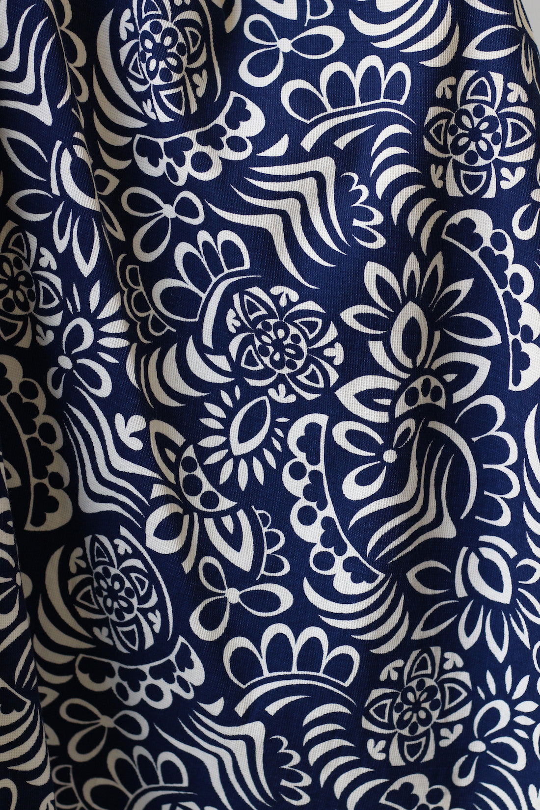 Rare 1940s Printed Cotton Pique Beach Dress