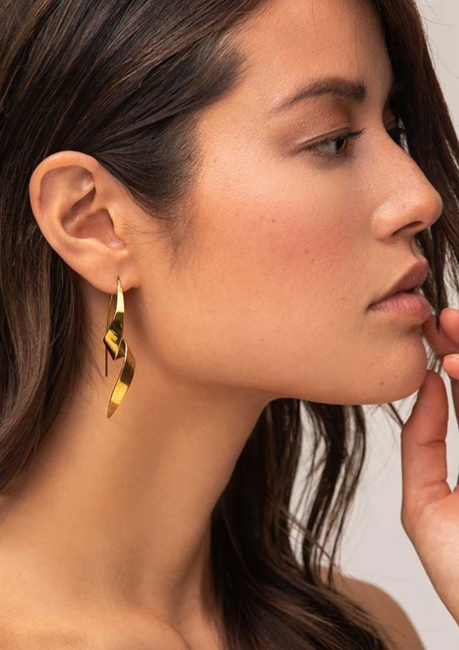 Ribbon Threader Earrings