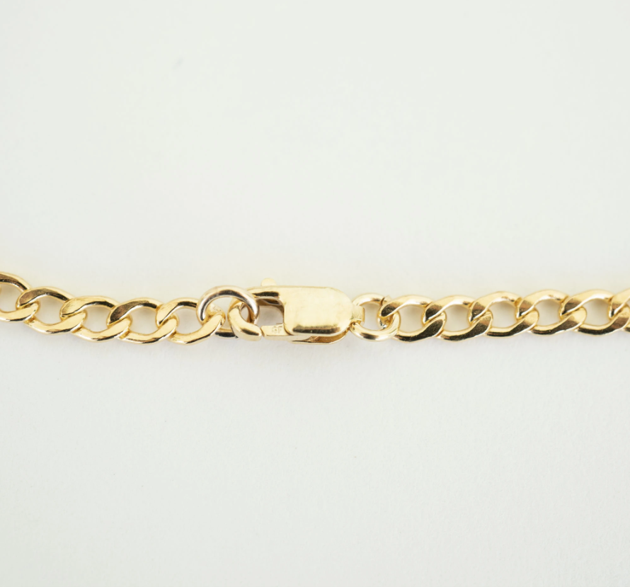 Gold Curb Link Bracelet