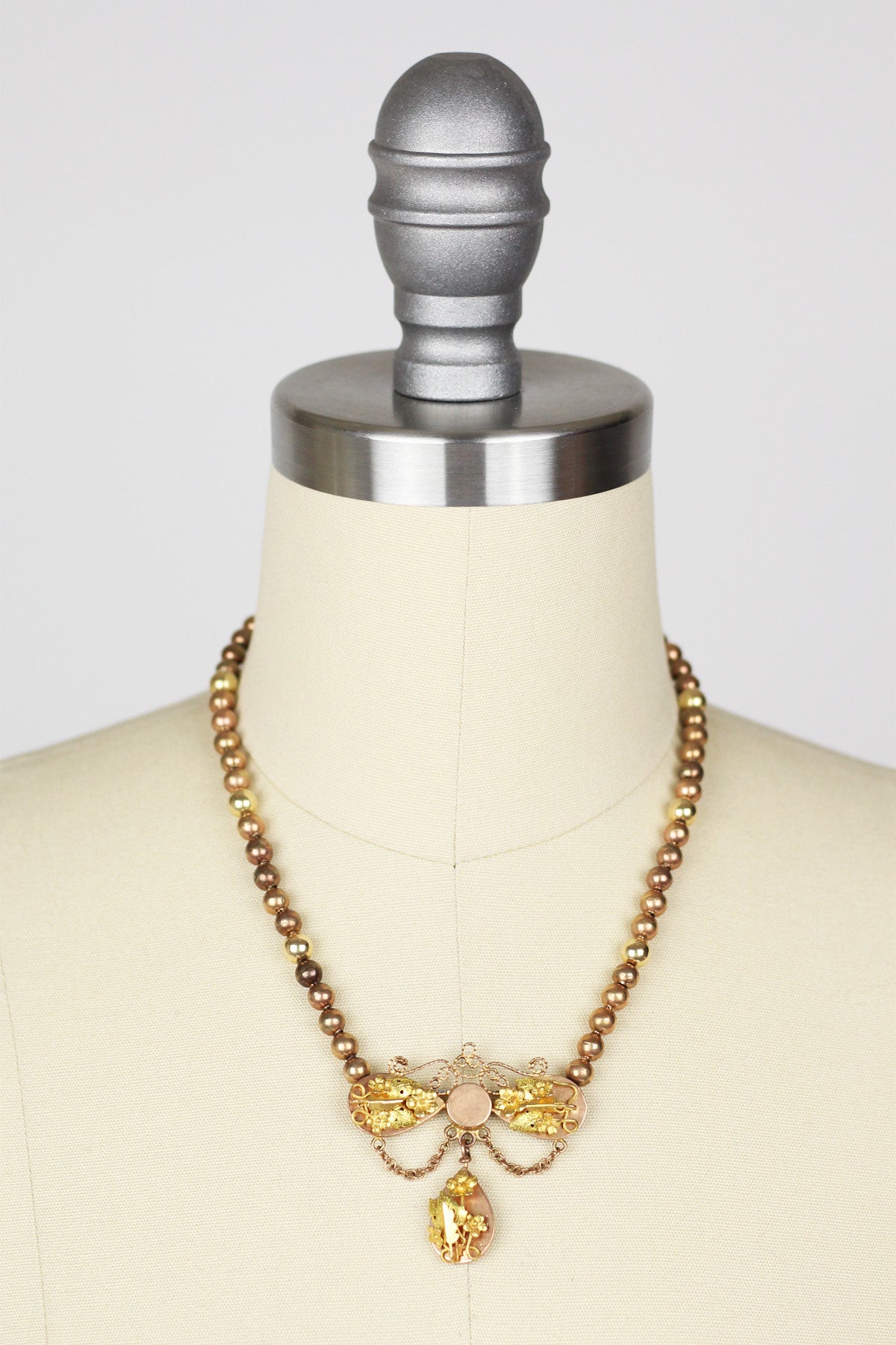 Antique 1900s-1920s 14K Gold Mexican Necklace