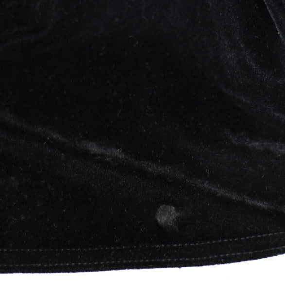 Floor Length Black Velvet Witchy Dress