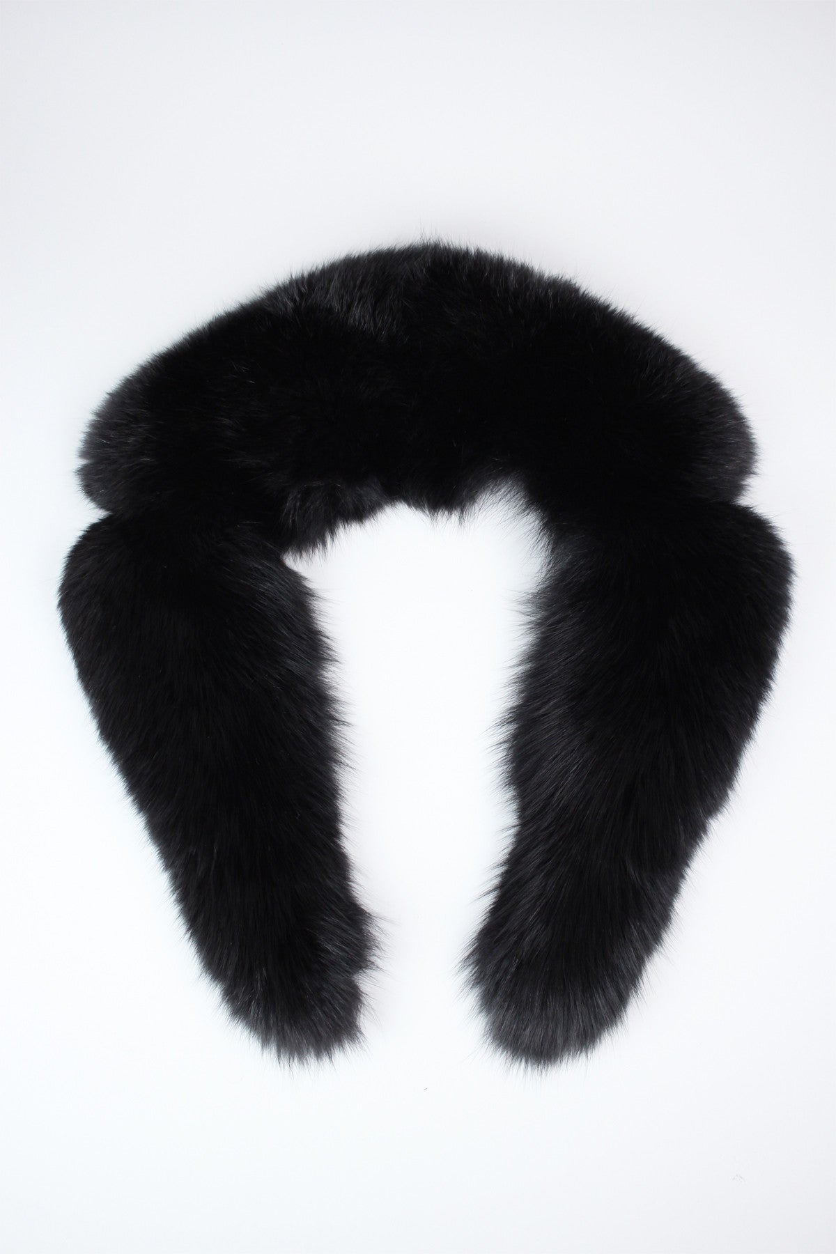 Perfect Vintage Black Fox Fur Collar Wrap