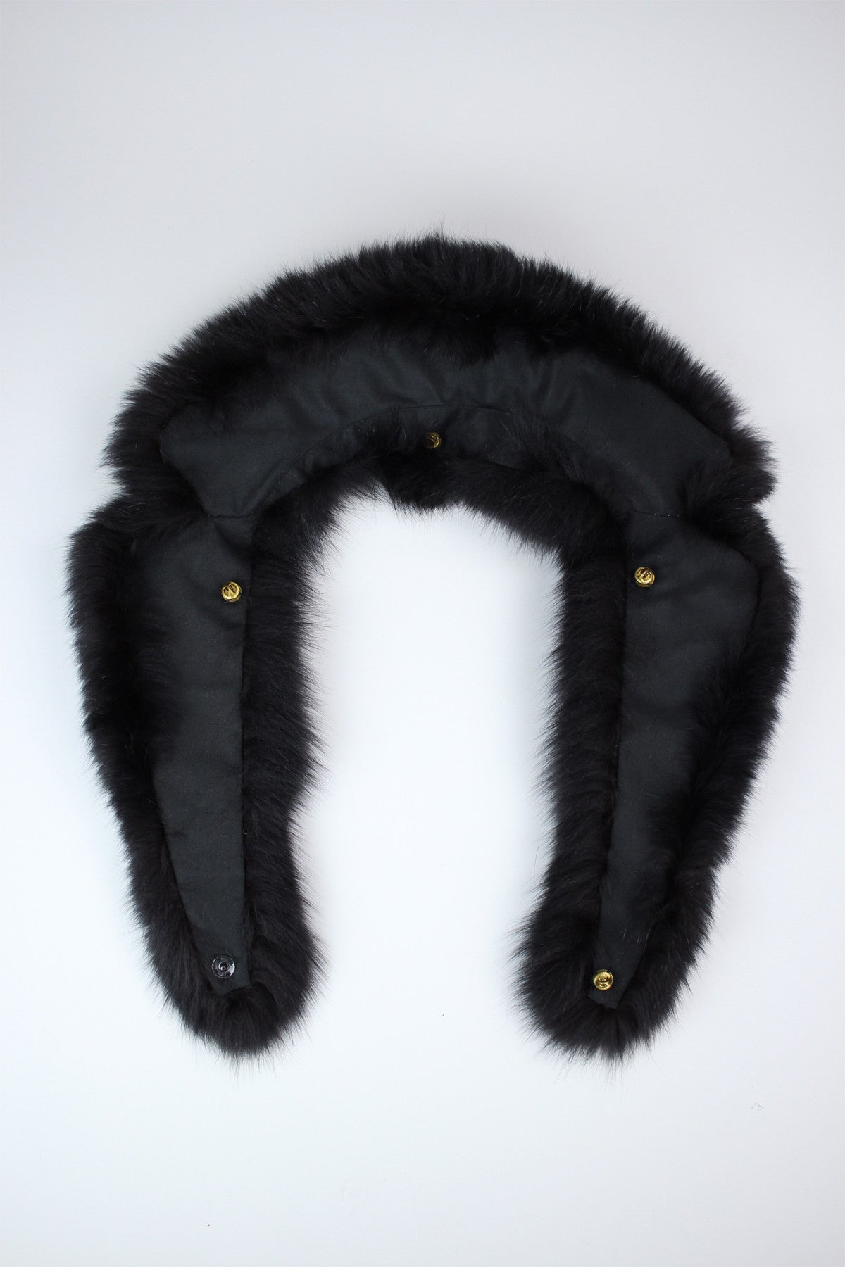 Perfect Vintage Black Fox Fur Collar Wrap