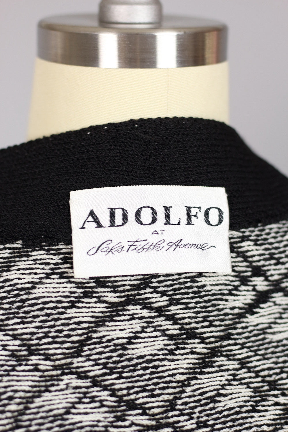 Vintage 1960s Adolfo Herringbone Wool Suit
