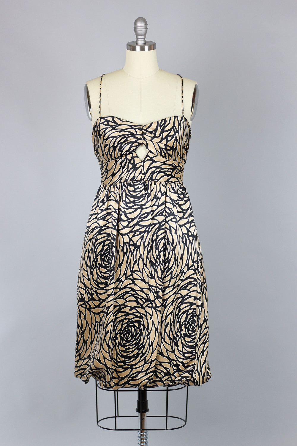 Vintage Vivienne Tam Graphic Print Silk Dress