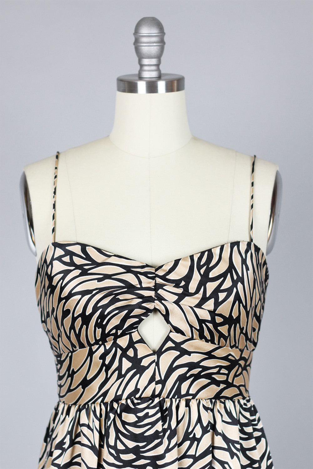 Vintage Vivienne Tam Graphic Print Silk Dress