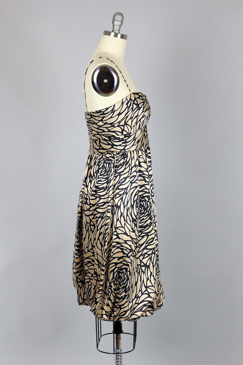 Vintage Vivienne Tam Graphic Print Silk Dress