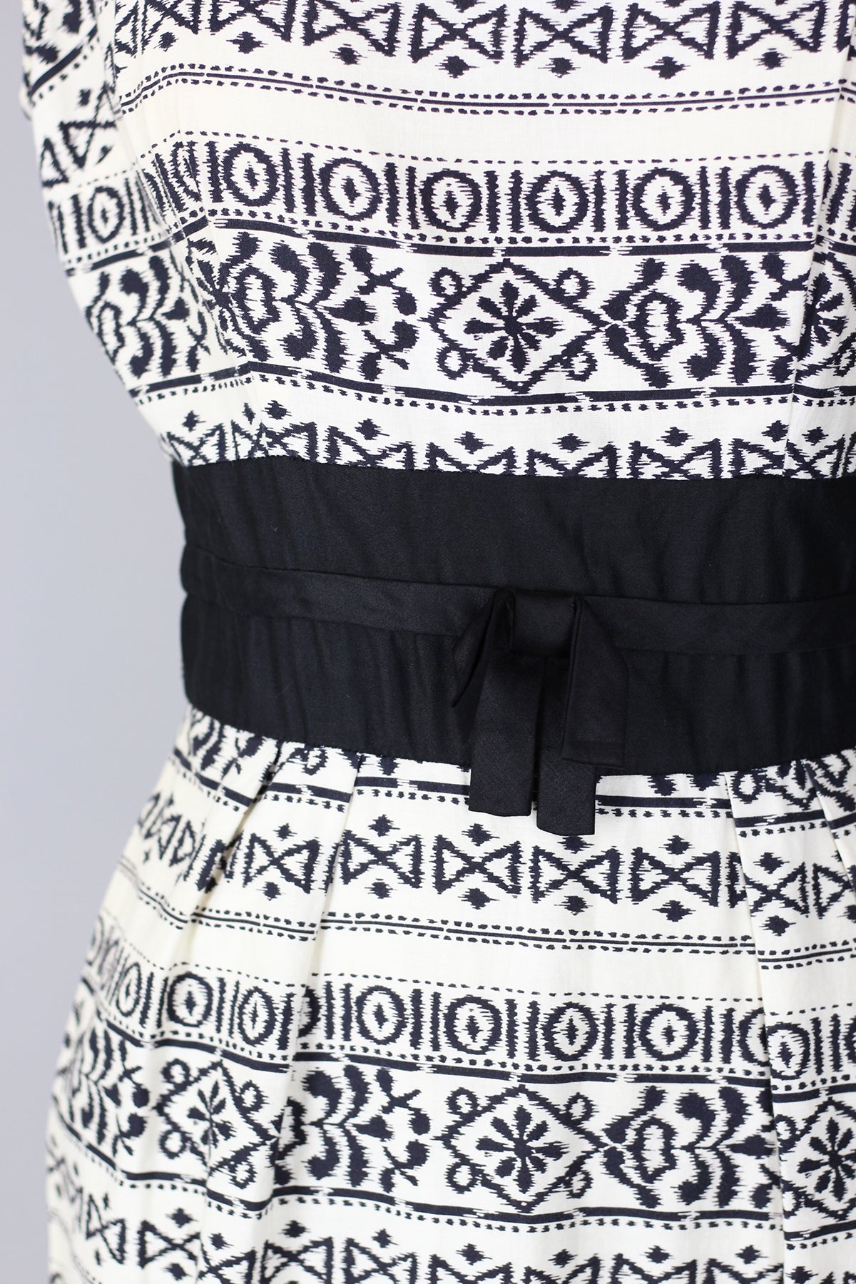 Looking Sharp 1960s Ikat Print Wiggle Dress