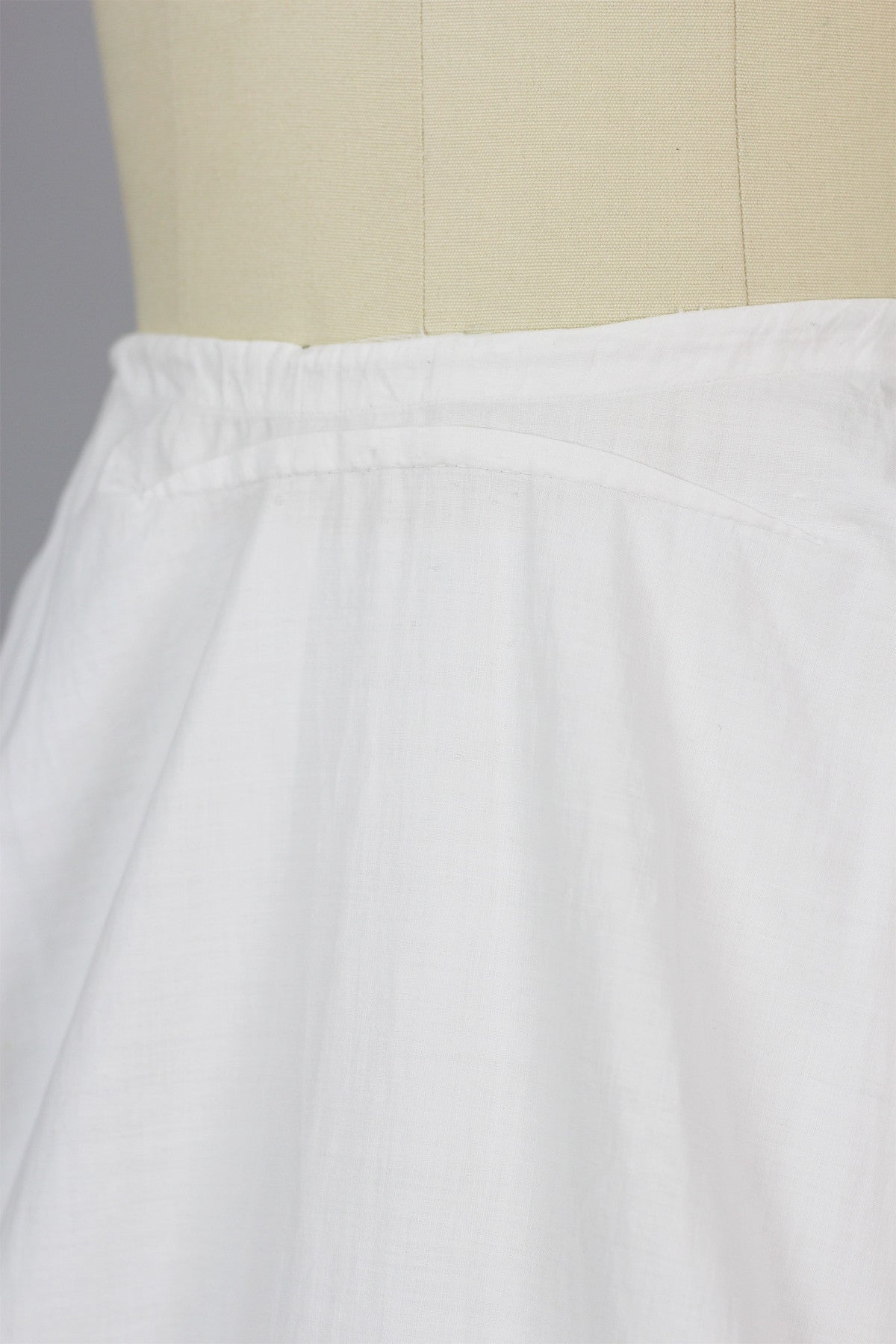Rare Antique Victorian Scalloped Hem Wedding Petticoat