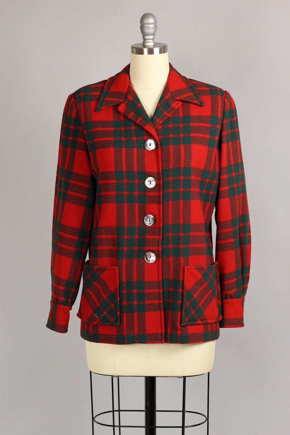 Vintage 1960s Women's Pendleton Shirt 100% Virgin Wool
