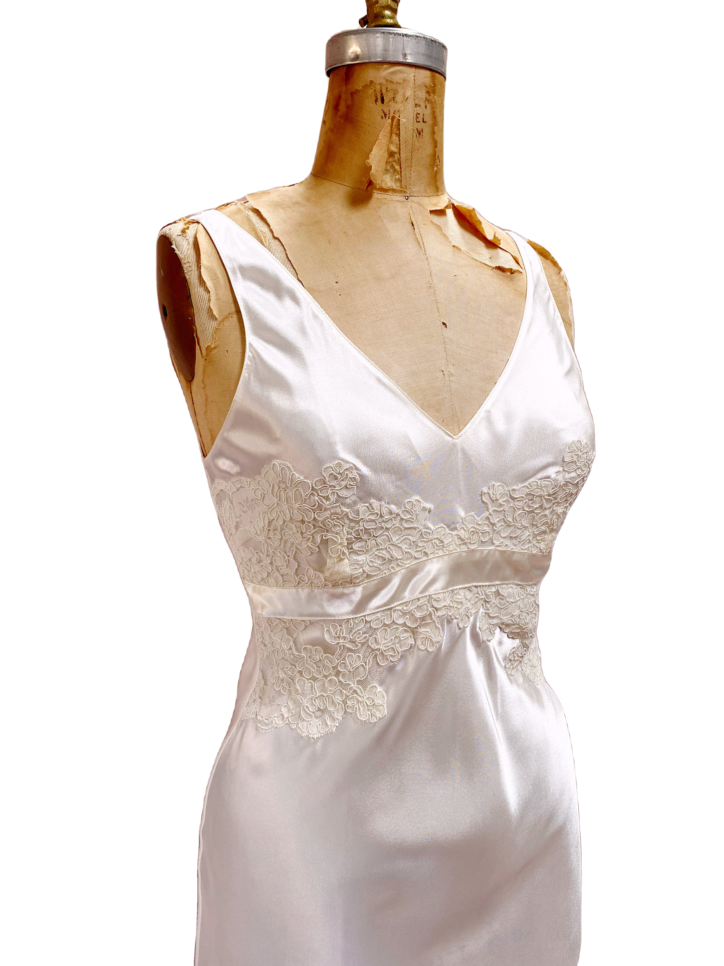 Vintage Charmeuse Slip Dress