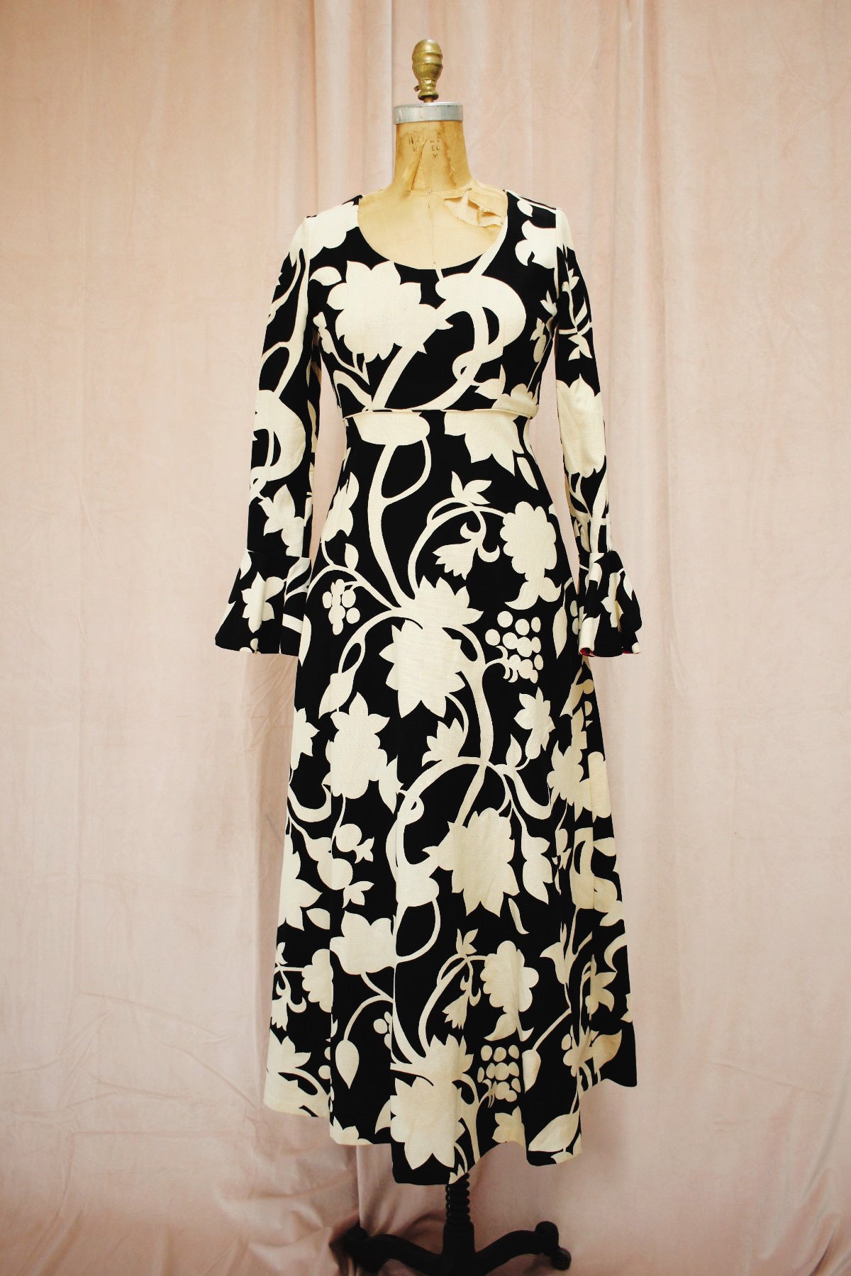60s Carmen Dress | Vintage Bell Sleeve Maxi Dress Muse 60s Carmen Dress | Vintage Bell Sleeve Maxi Dress Muse