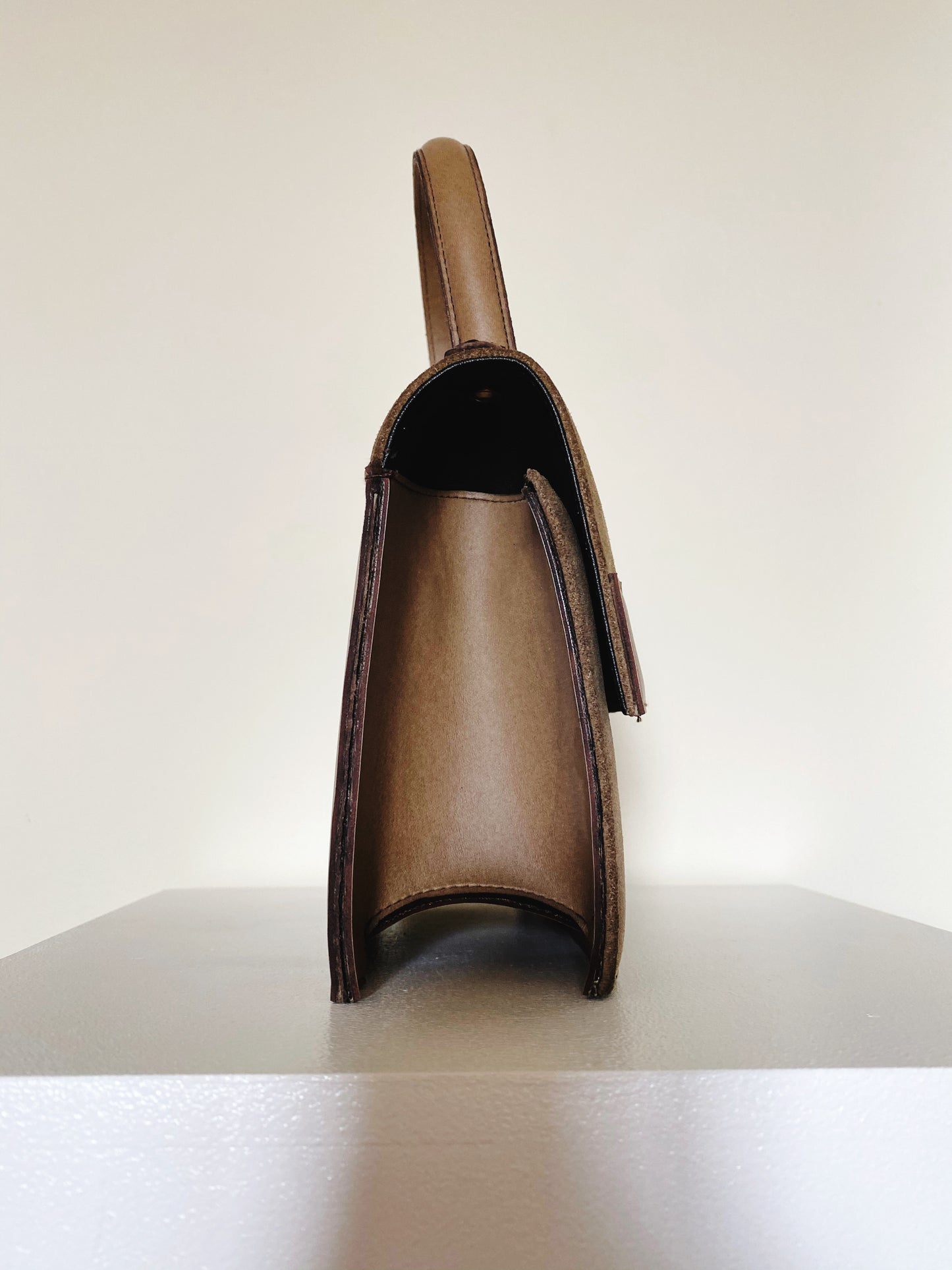 Vintage Tano Structured Suede Bag