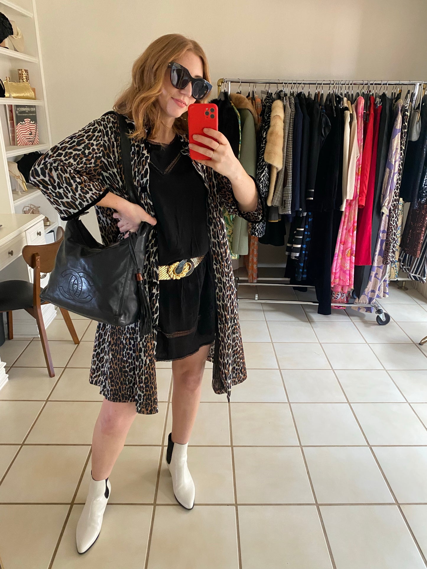 Vintage Leopard Duster