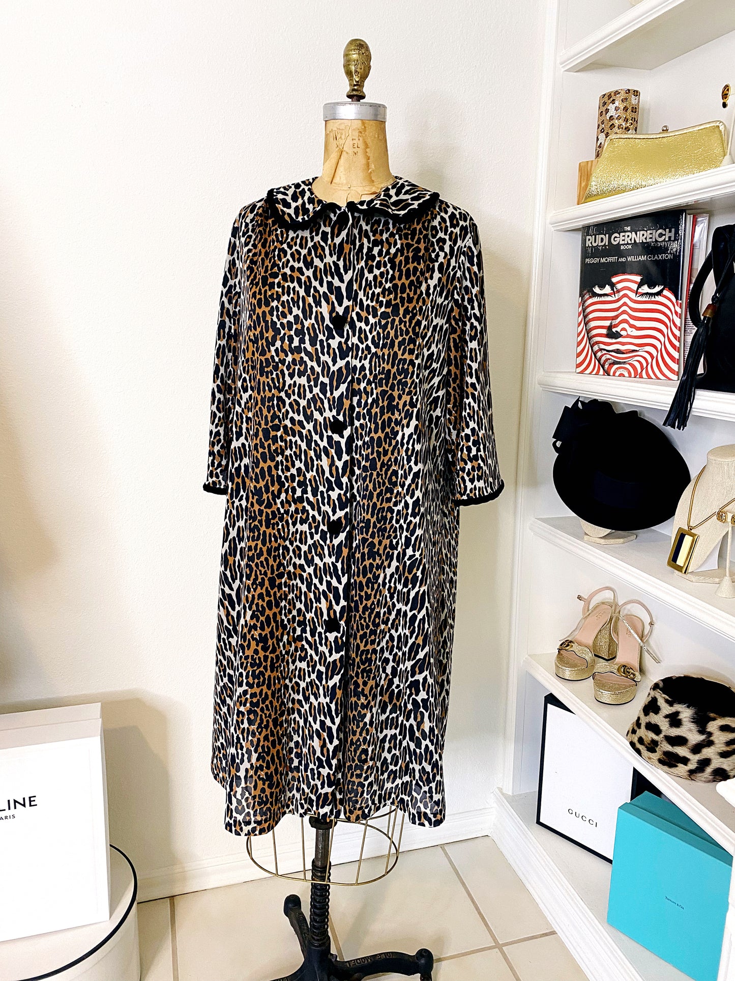 Vintage Leopard Duster